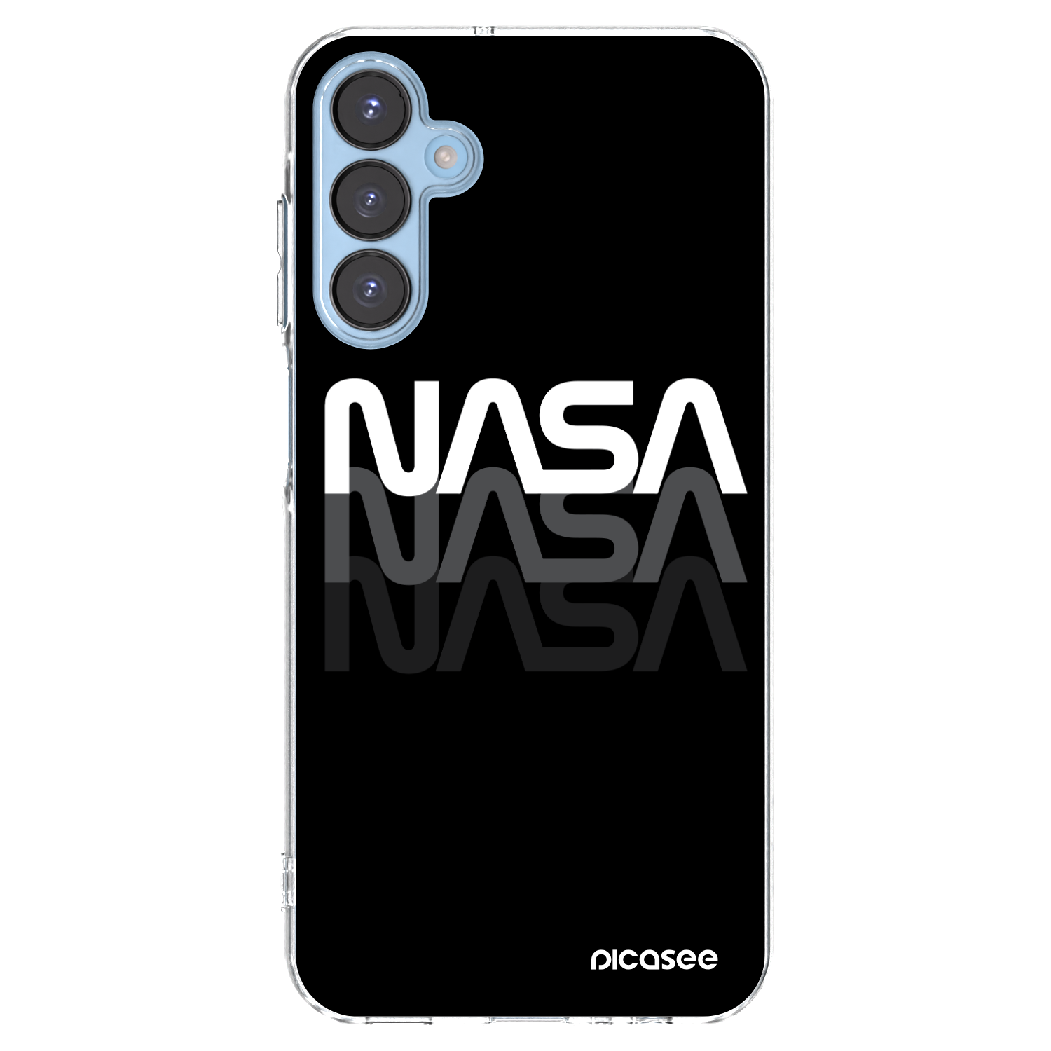 Picasee διαφανής θήκη σιλικόνης Samsung Galaxy A15 A156B 5G - NASA Triple