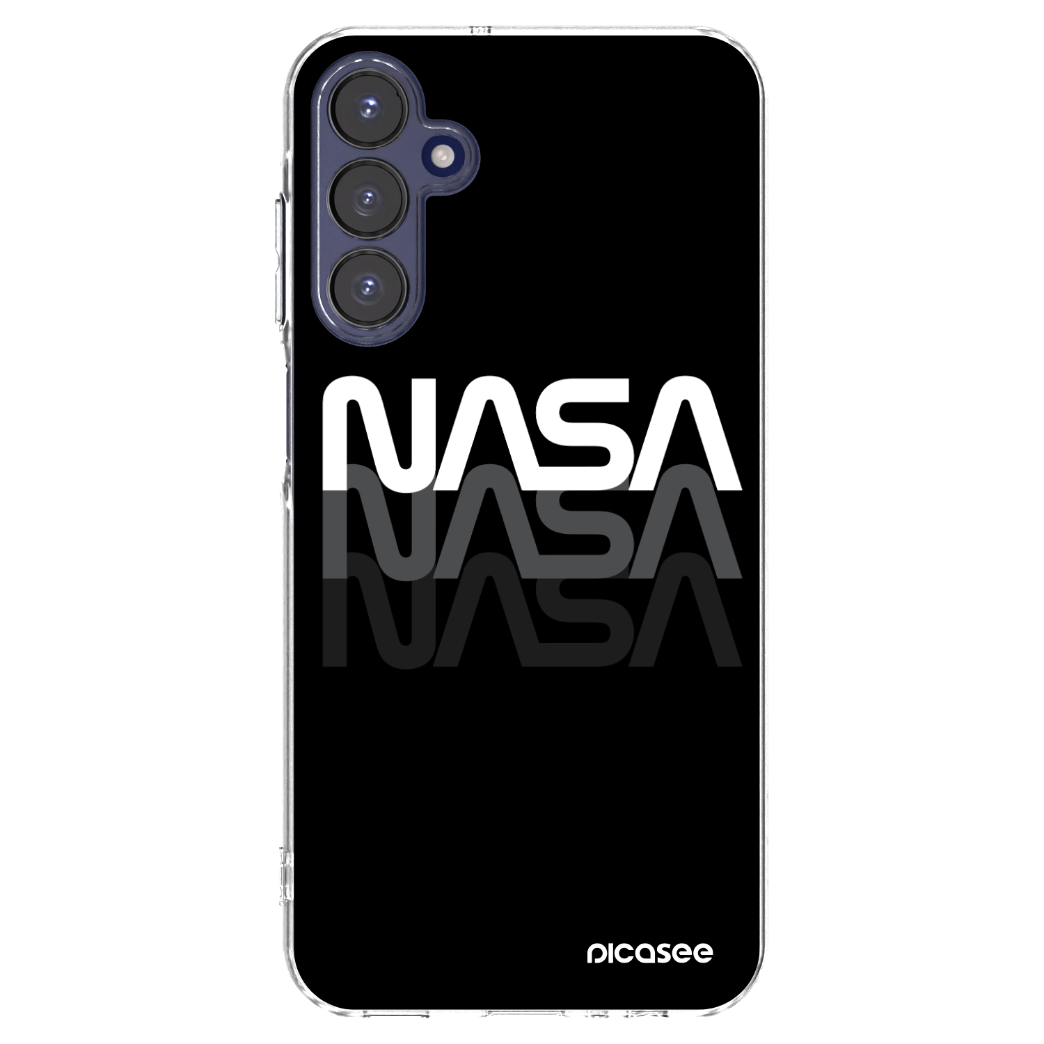 Picasee διαφανής θήκη σιλικόνης Samsung Galaxy A15 A155F 4G - NASA Triple