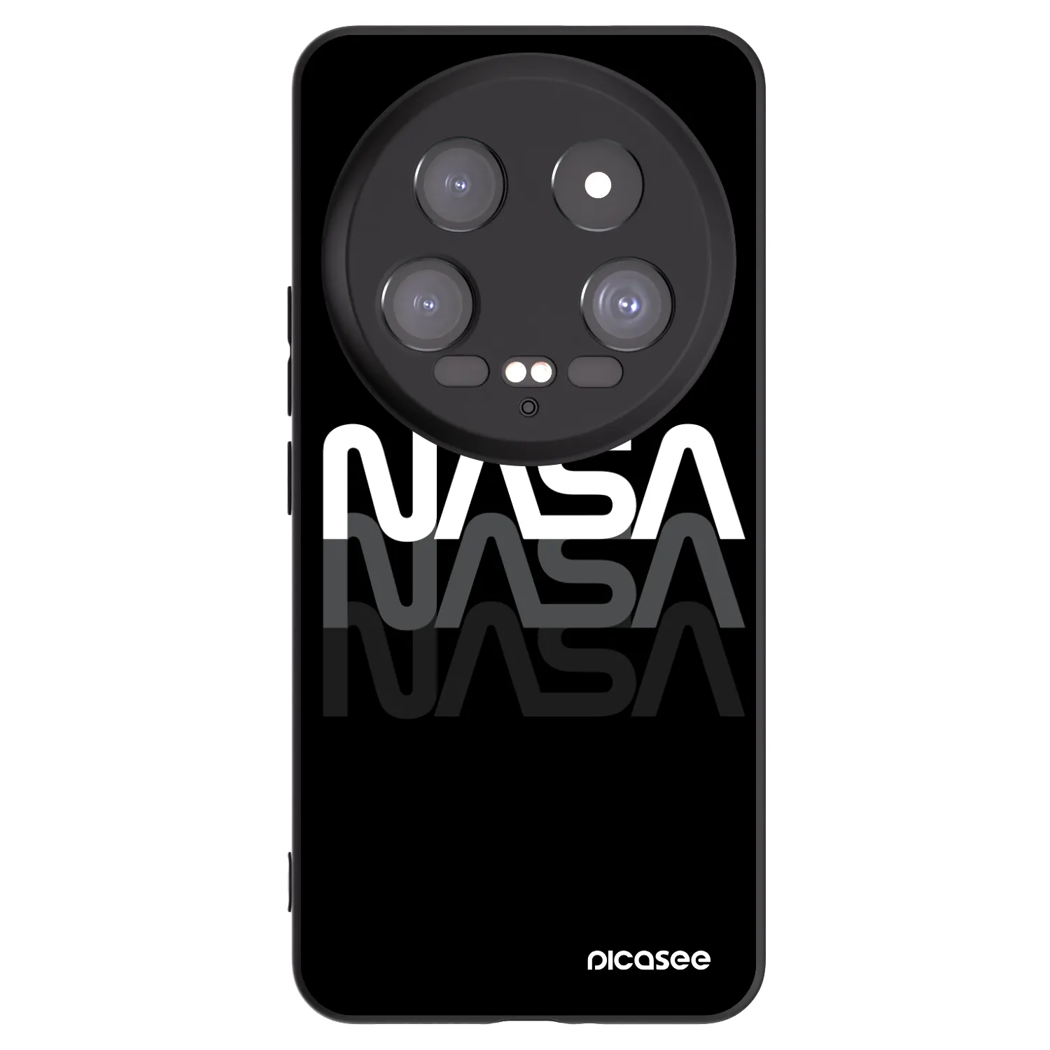 Picasee Μαύρη θήκη σιλικόνης για Xiaomi 14 Ultra - NASA Triple