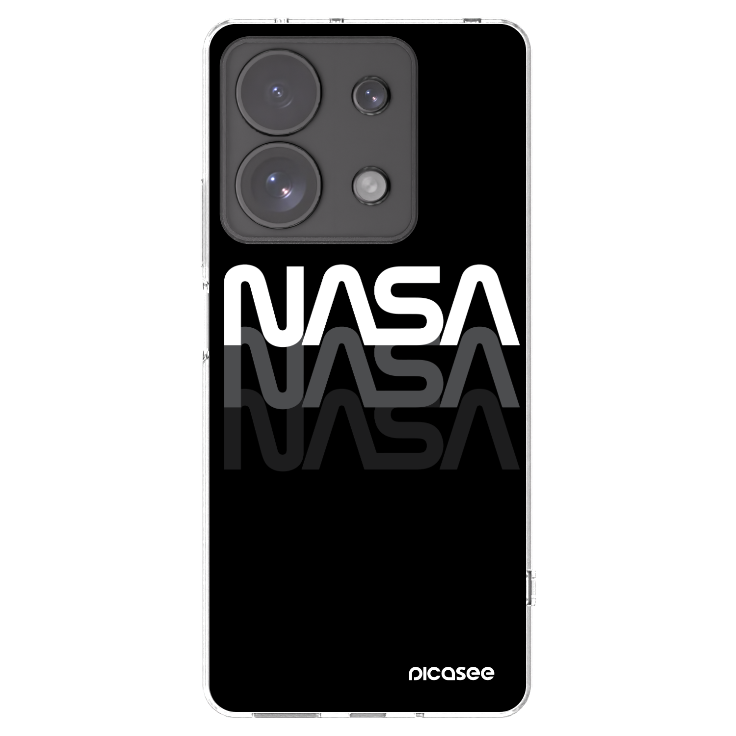 Picasee διαφανής θήκη σιλικόνης Xiaomi Redmi Note 13 Pro 4G - NASA Triple