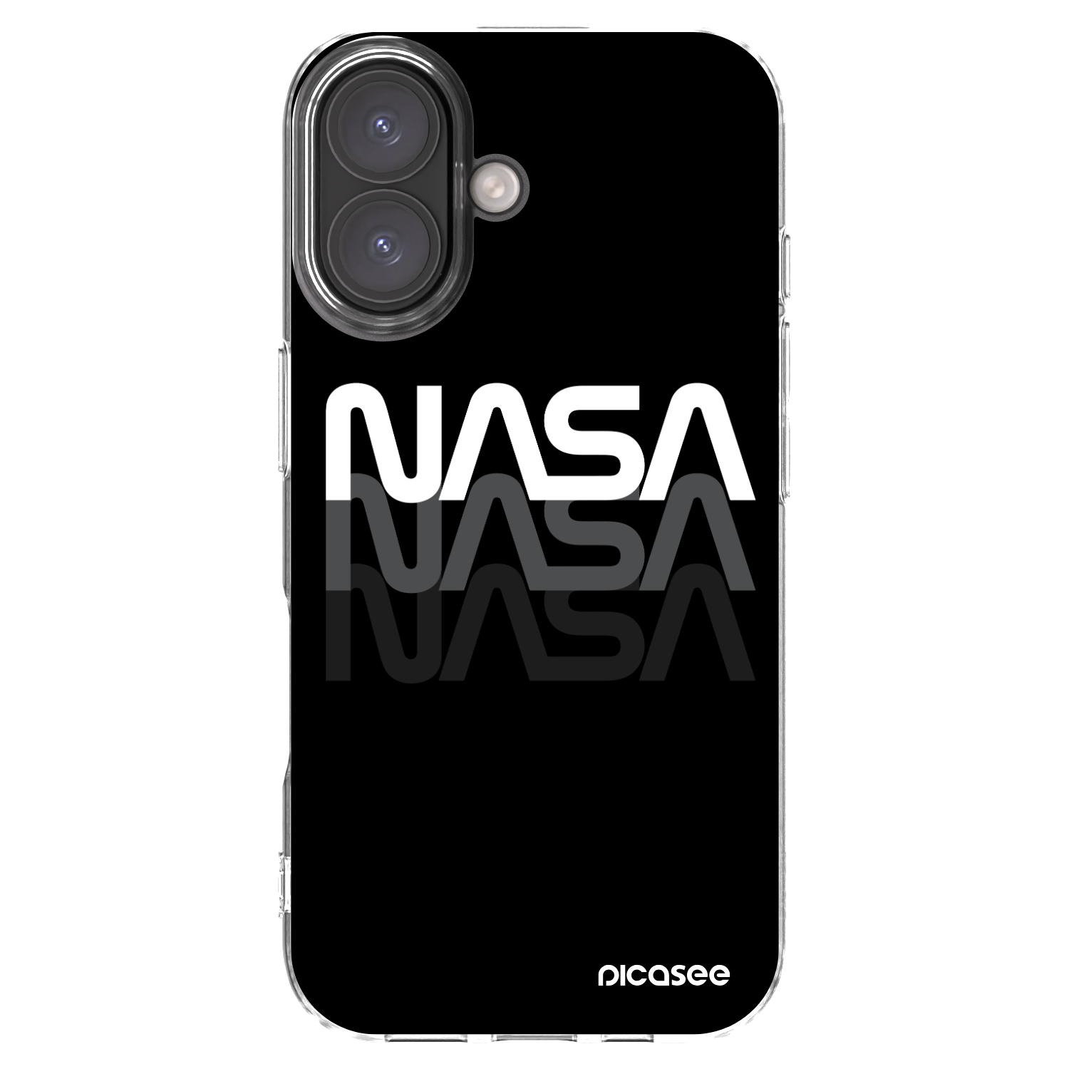 Picasee διαφανής θήκη σιλικόνης Apple iPhone 16 - NASA Triple