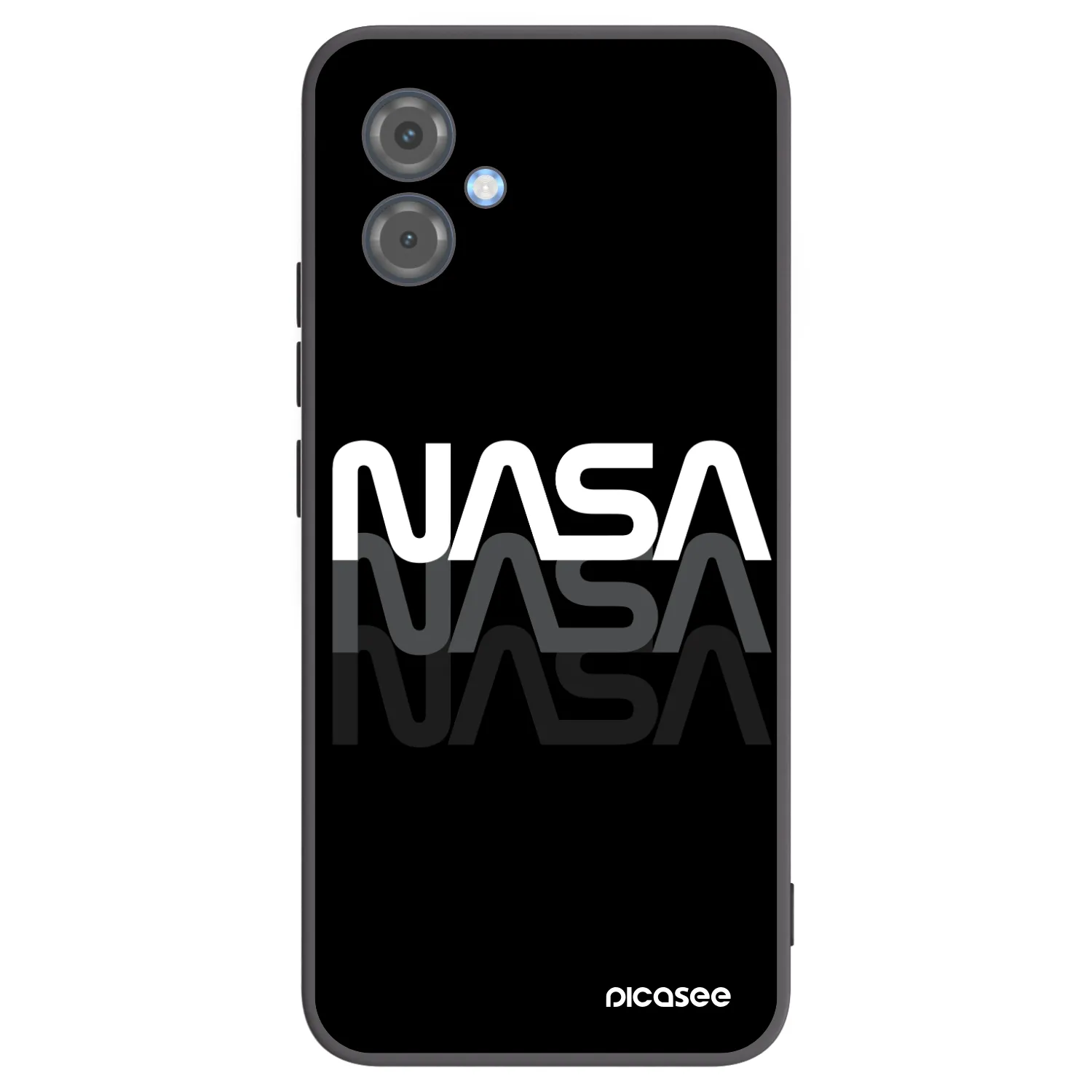 Picasee Μαύρη θήκη σιλικόνης για Motorola Moto G14 - NASA Triple