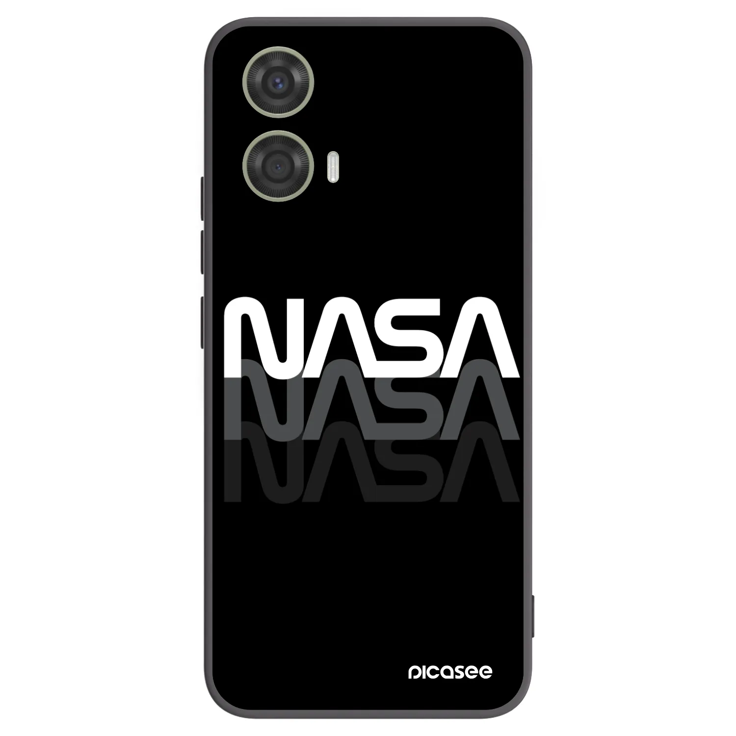 Picasee Μαύρη θήκη σιλικόνης για Motorola Moto G24 - NASA Triple