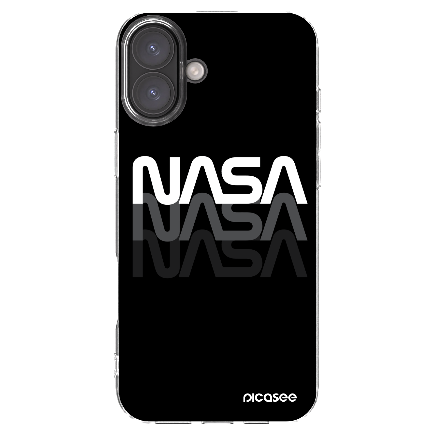 Picasee διαφανής θήκη σιλικόνης Apple iPhone 16 Plus - NASA Triple