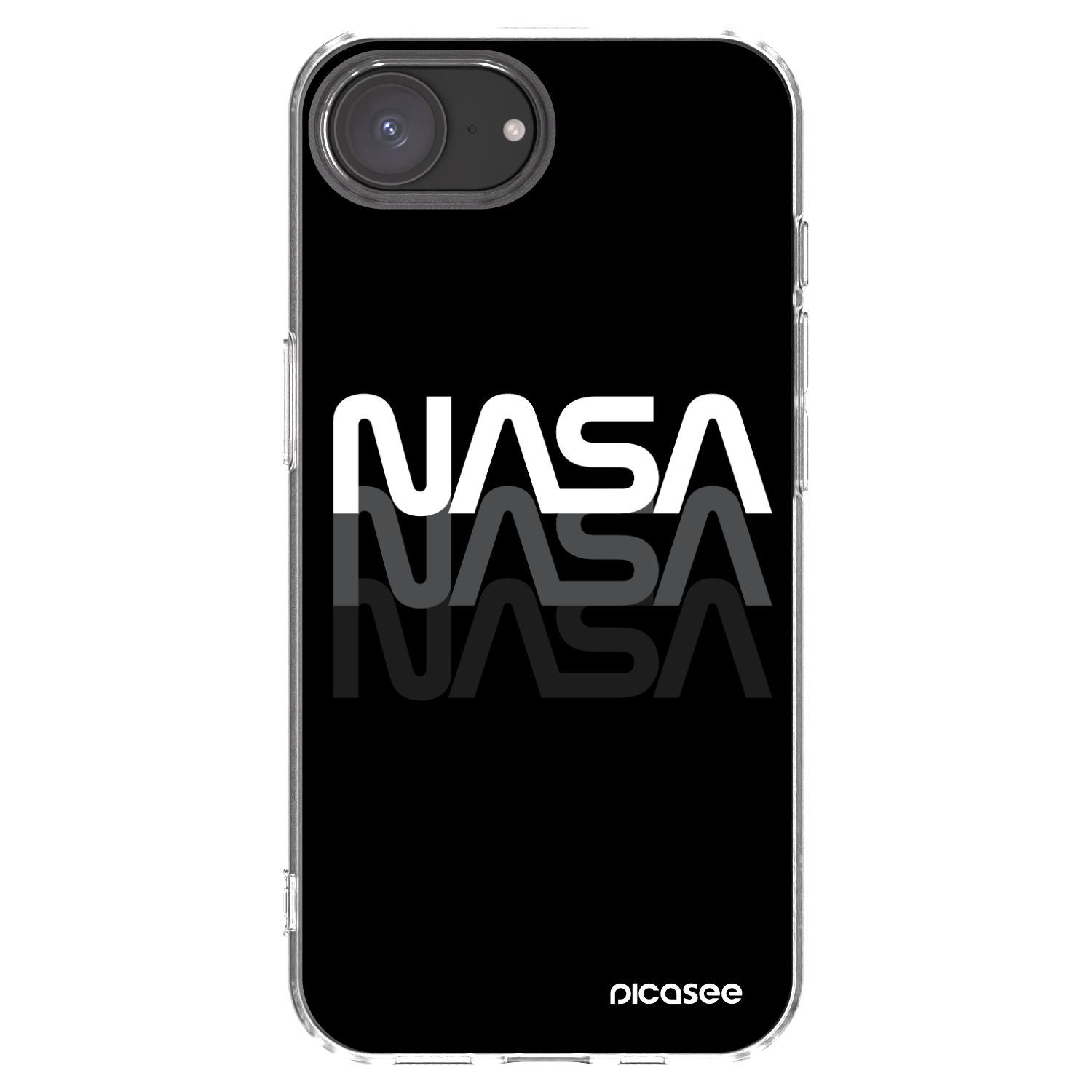 Picasee διαφανής θήκη σιλικόνης Apple iPhone 16e - NASA Triple