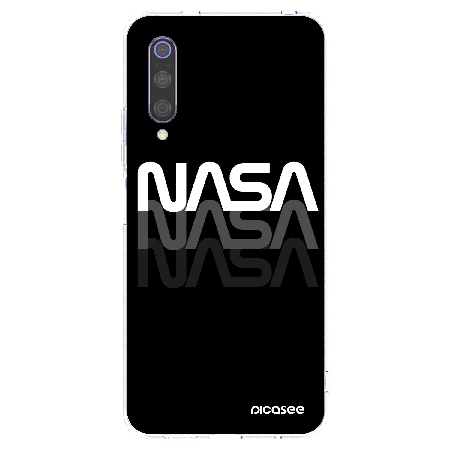 Picasee διαφανής θήκη σιλικόνης Xiaomi Mi 9 - NASA Triple
