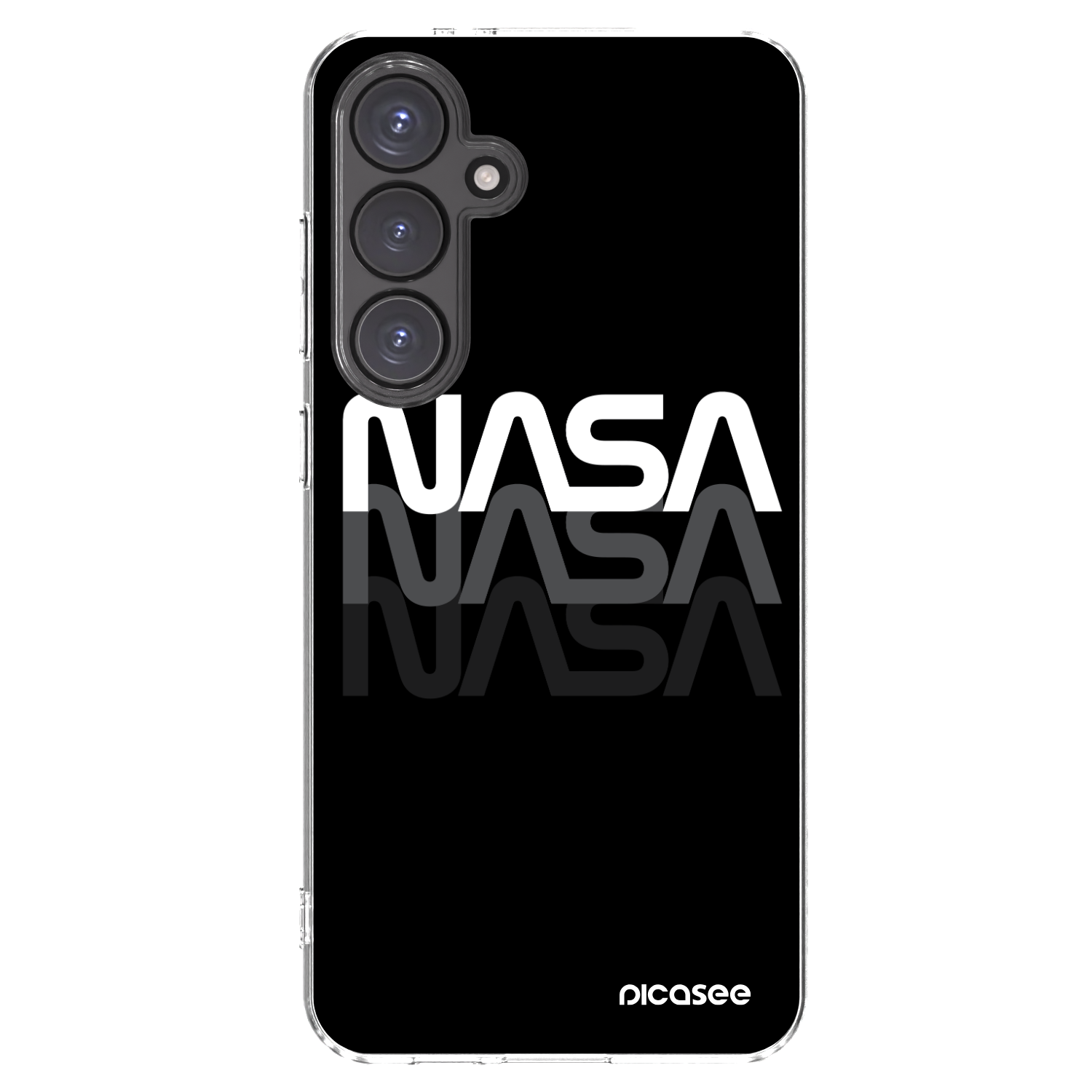 Picasee διαφανής θήκη σιλικόνης Samsung Galaxy S24 FE S721B - NASA Triple