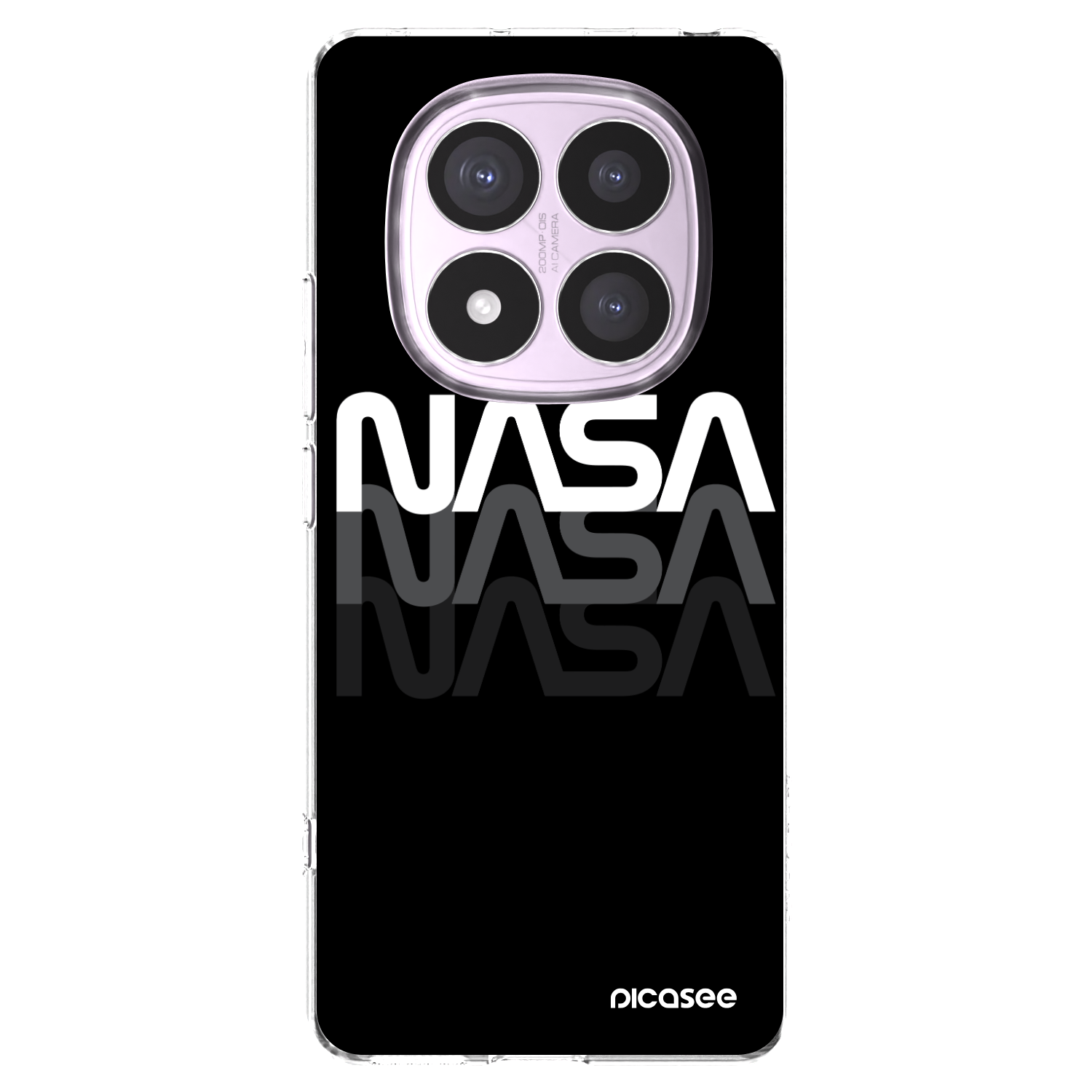 Picasee διαφανής θήκη σιλικόνης Xiaomi Redmi Note 14 Pro 5G - NASA Triple