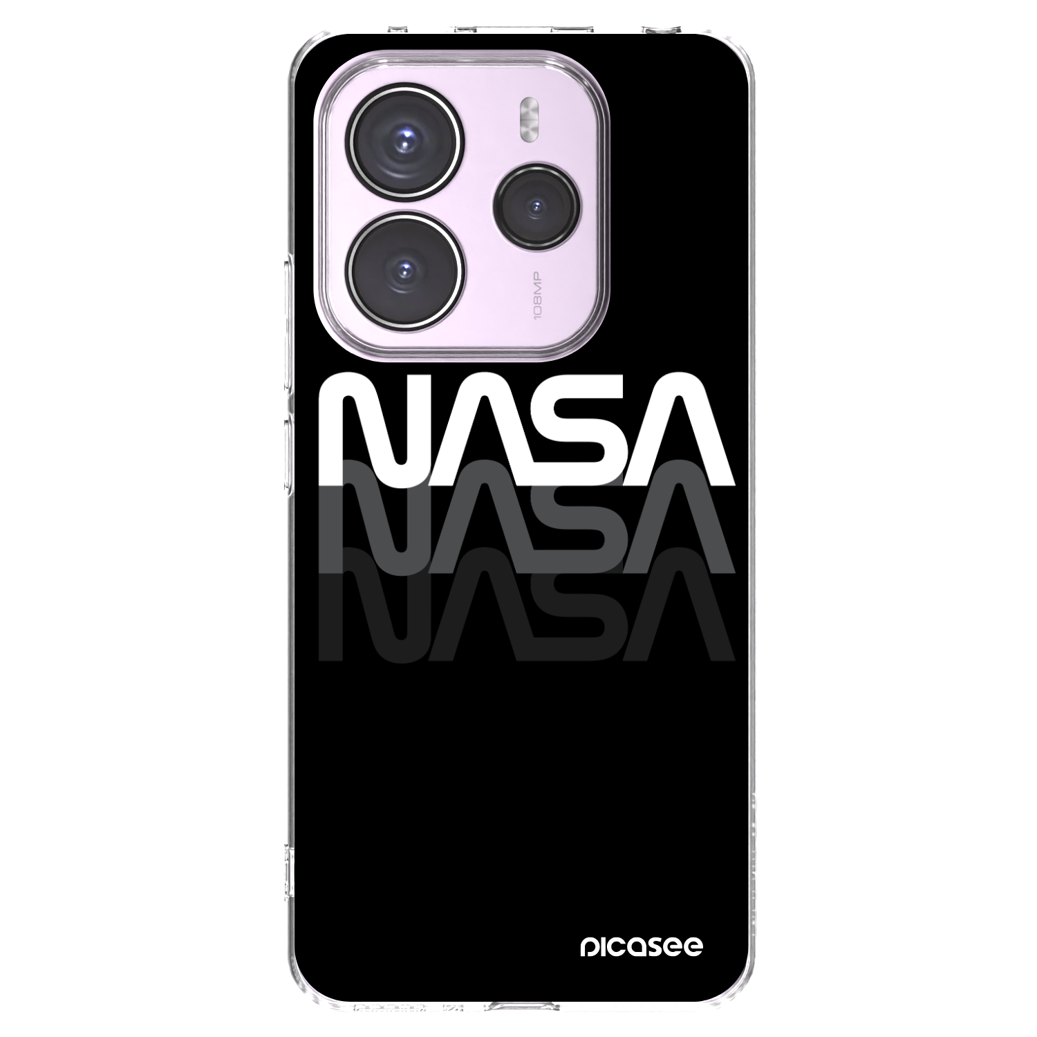 Picasee διαφανής θήκη σιλικόνης Xiaomi Redmi Note 14 5G - NASA Triple