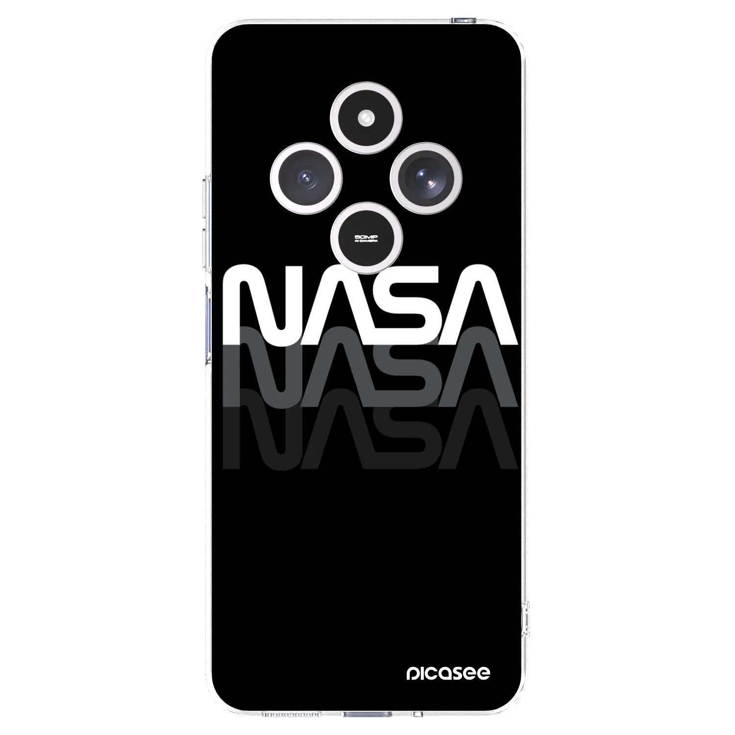 Picasee διαφανής θήκη σιλικόνης Xiaomi Redmi 14C - NASA Triple