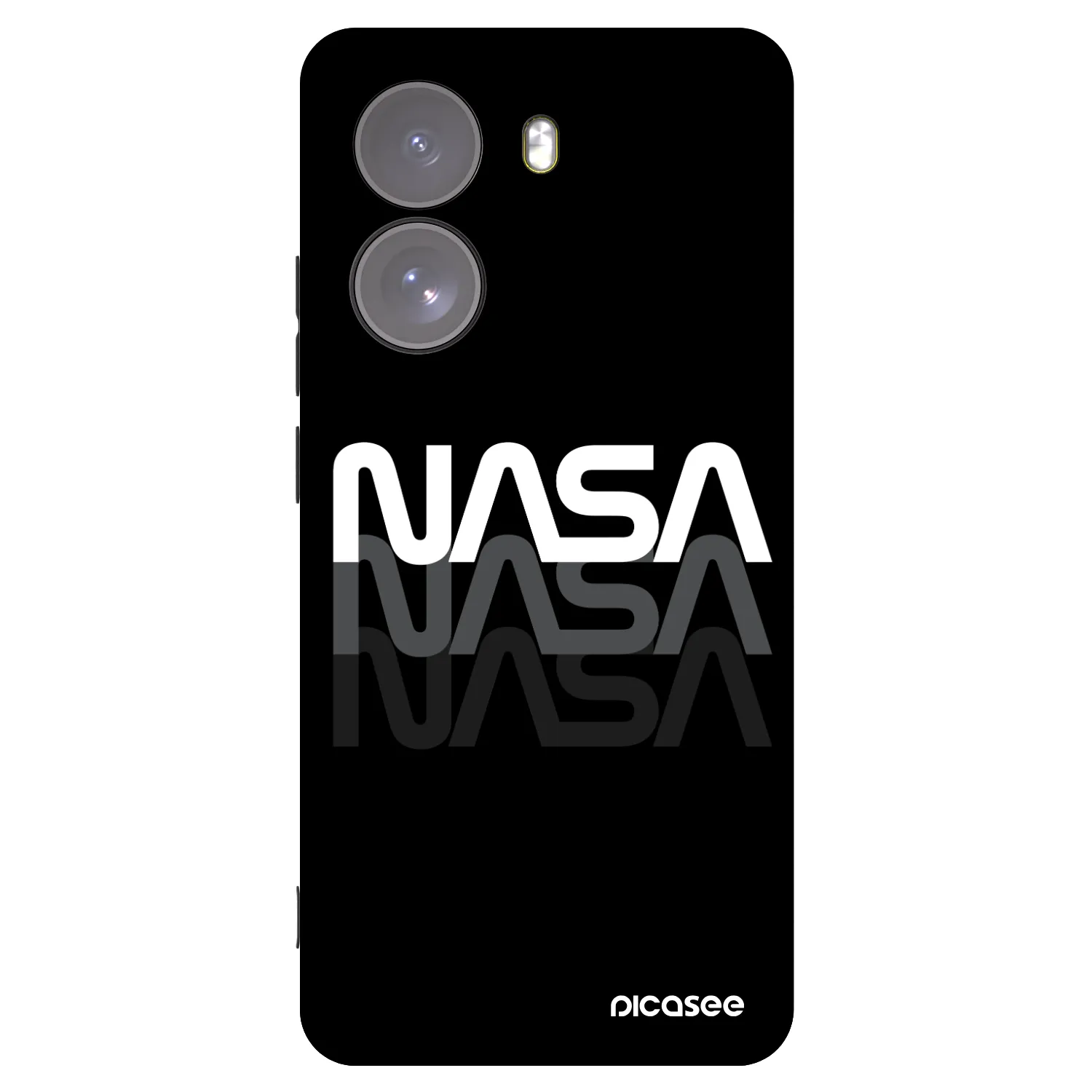 Picasee Μαύρη θήκη σιλικόνης για Xiaomi Poco X7 - NASA Triple