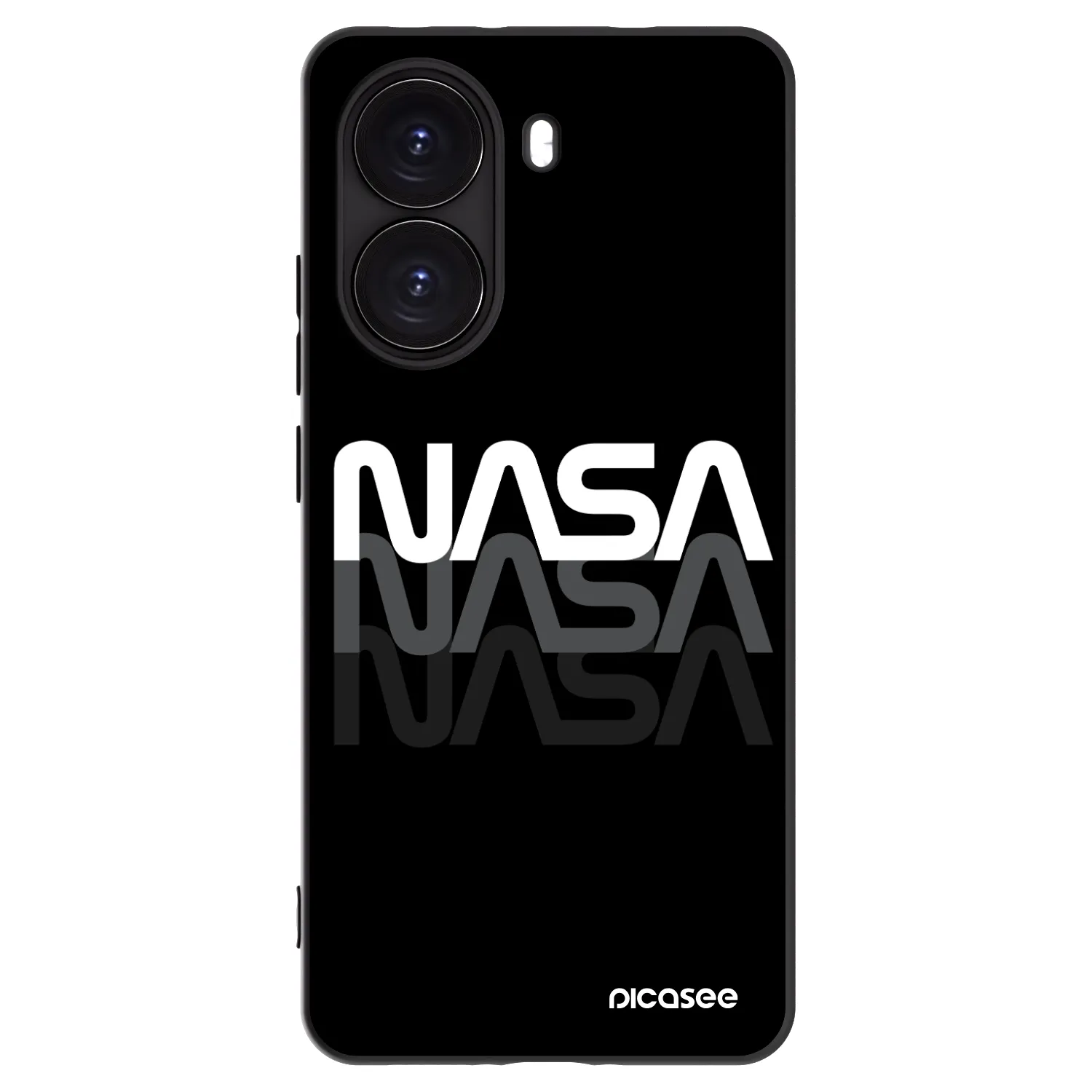 Picasee Μαύρη θήκη σιλικόνης για Xiaomi Poco X7 Pro 5G - NASA Triple