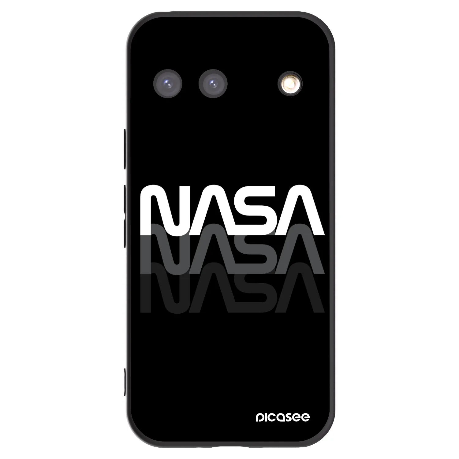 Picasee Μαύρη θήκη σιλικόνης για Google Pixel 9 - NASA Triple
