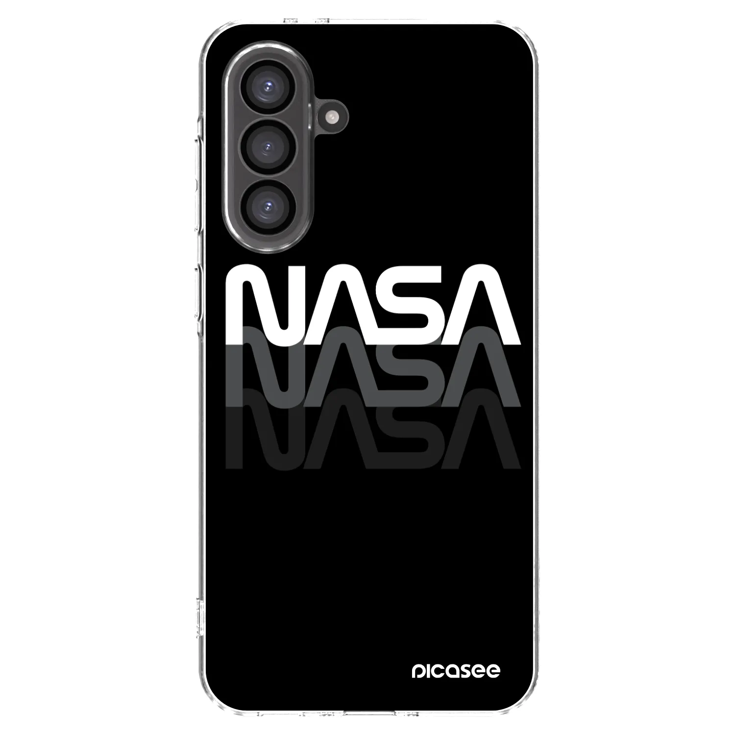 Picasee διαφανής θήκη σιλικόνης Samsung Galaxy A56 5G A566B - NASA Triple