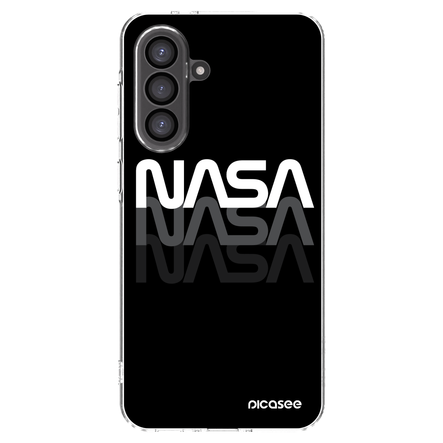 Picasee διαφανής θήκη σιλικόνης Samsung Galaxy A36 5G - NASA Triple