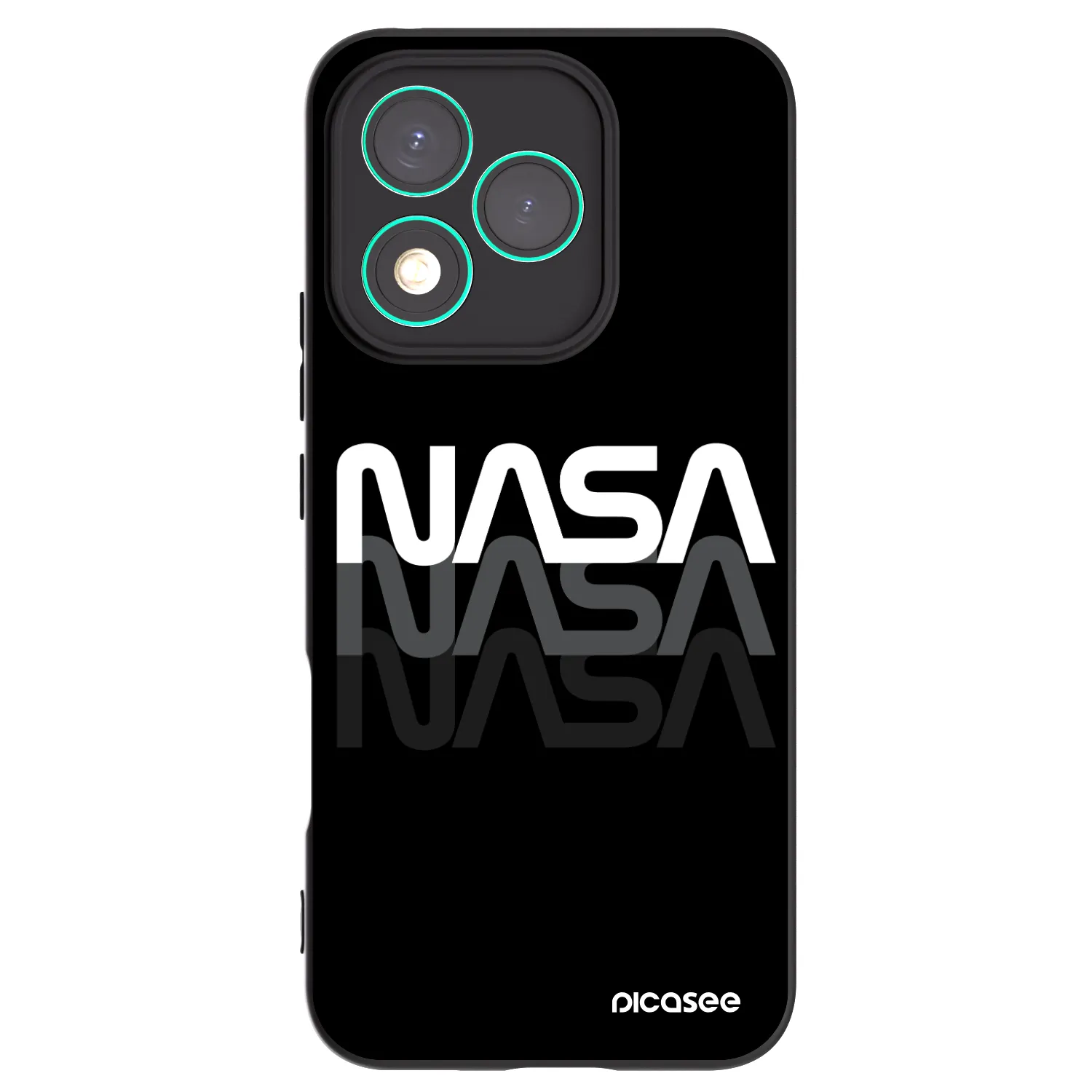 Picasee Μαύρη θήκη σιλικόνης για Honor 400 Lite 5G - NASA Triple