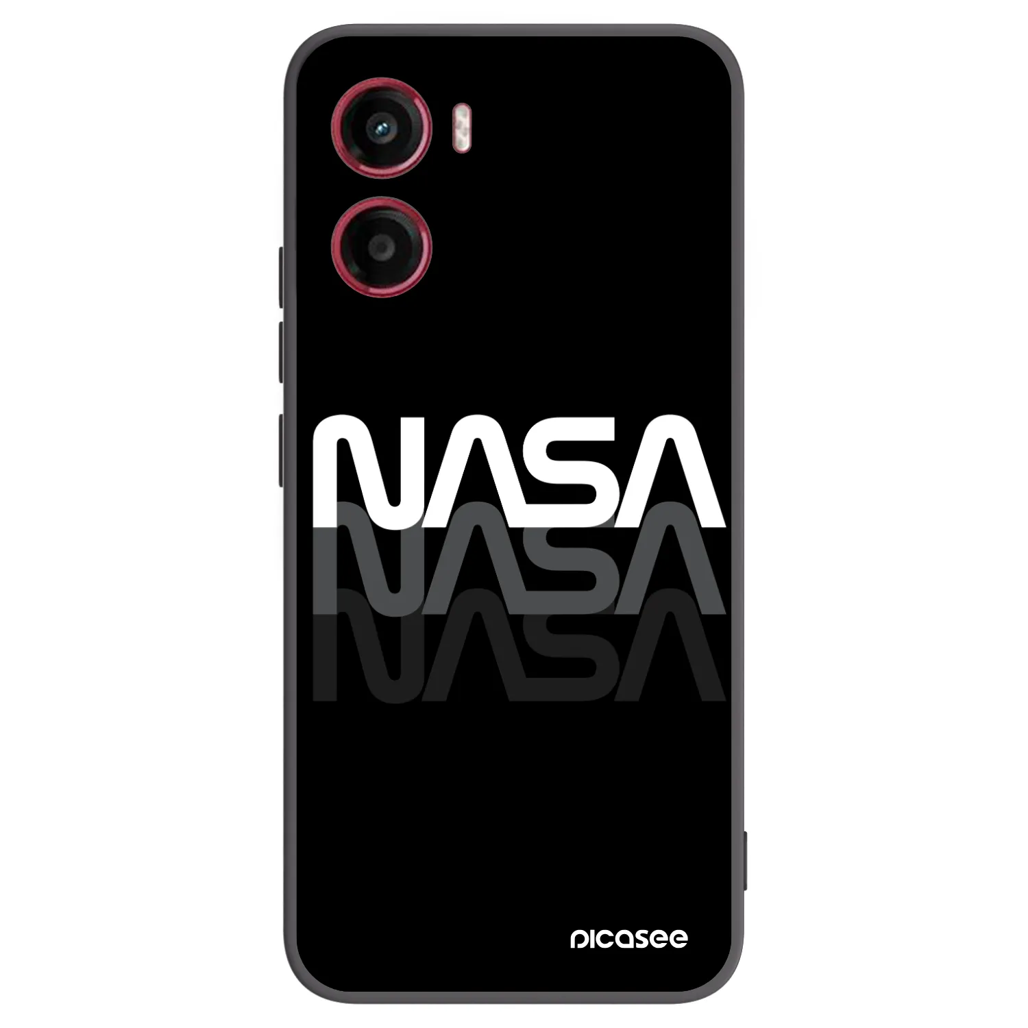Picasee Μαύρη θήκη σιλικόνης για Motorola Moto G05 - NASA Triple