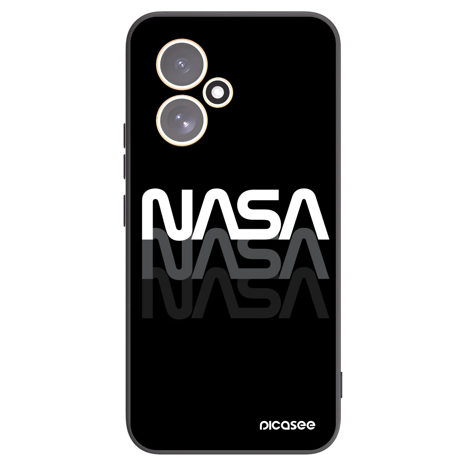 Picasee Μαύρη θήκη σιλικόνης για Honor 400 5G - NASA Triple