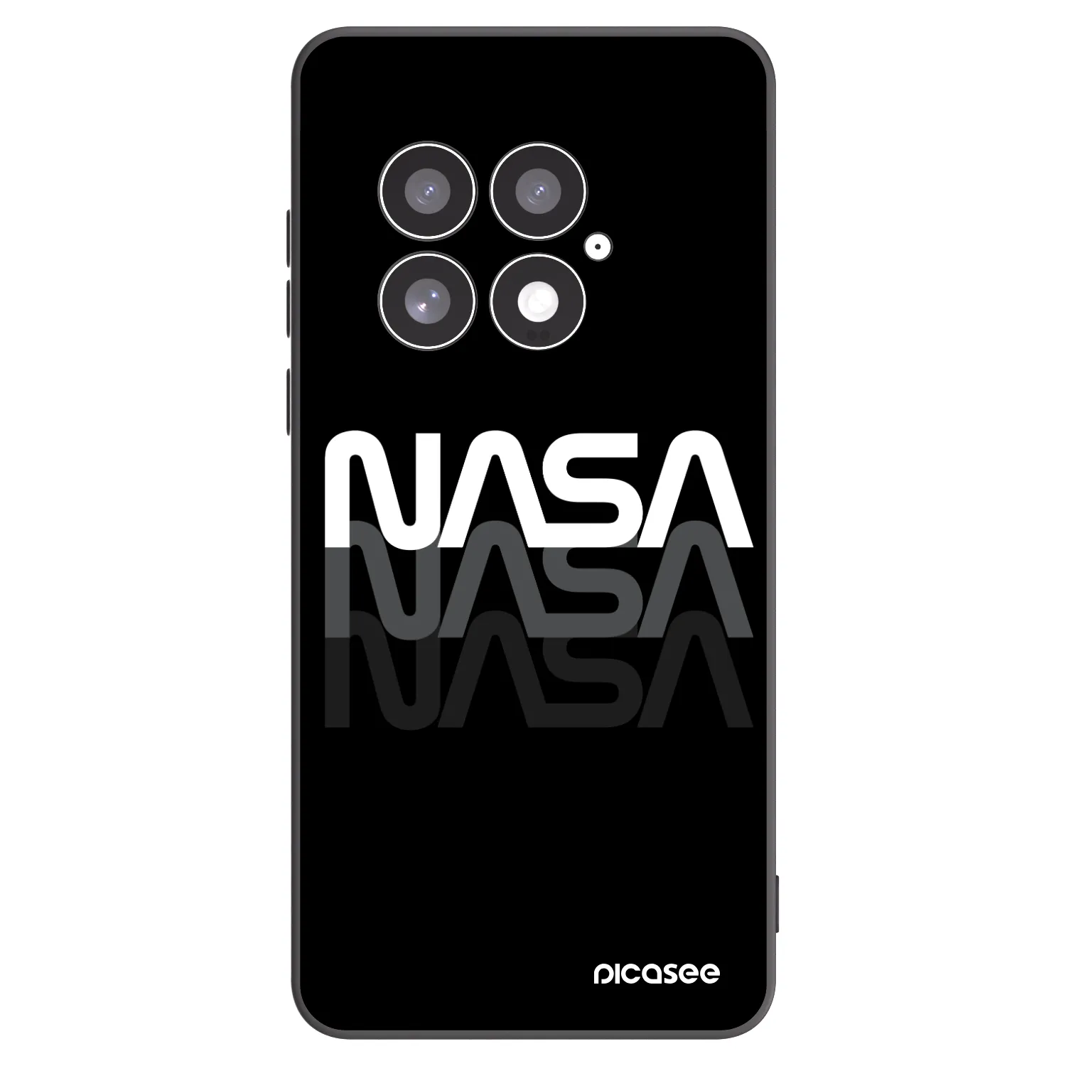 Picasee Μαύρη θήκη σιλικόνης για OnePlus 13 5G - NASA Triple