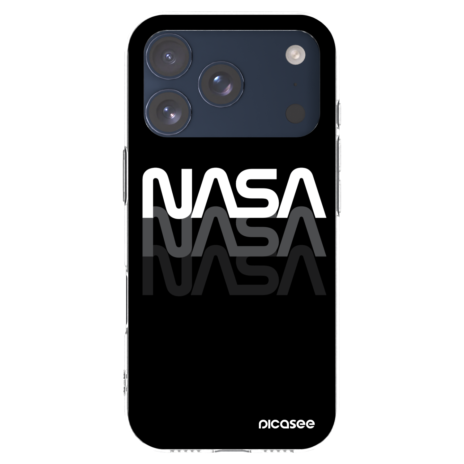 Picasee διαφανής θήκη σιλικόνης Apple iPhone 17 Pro - NASA Triple