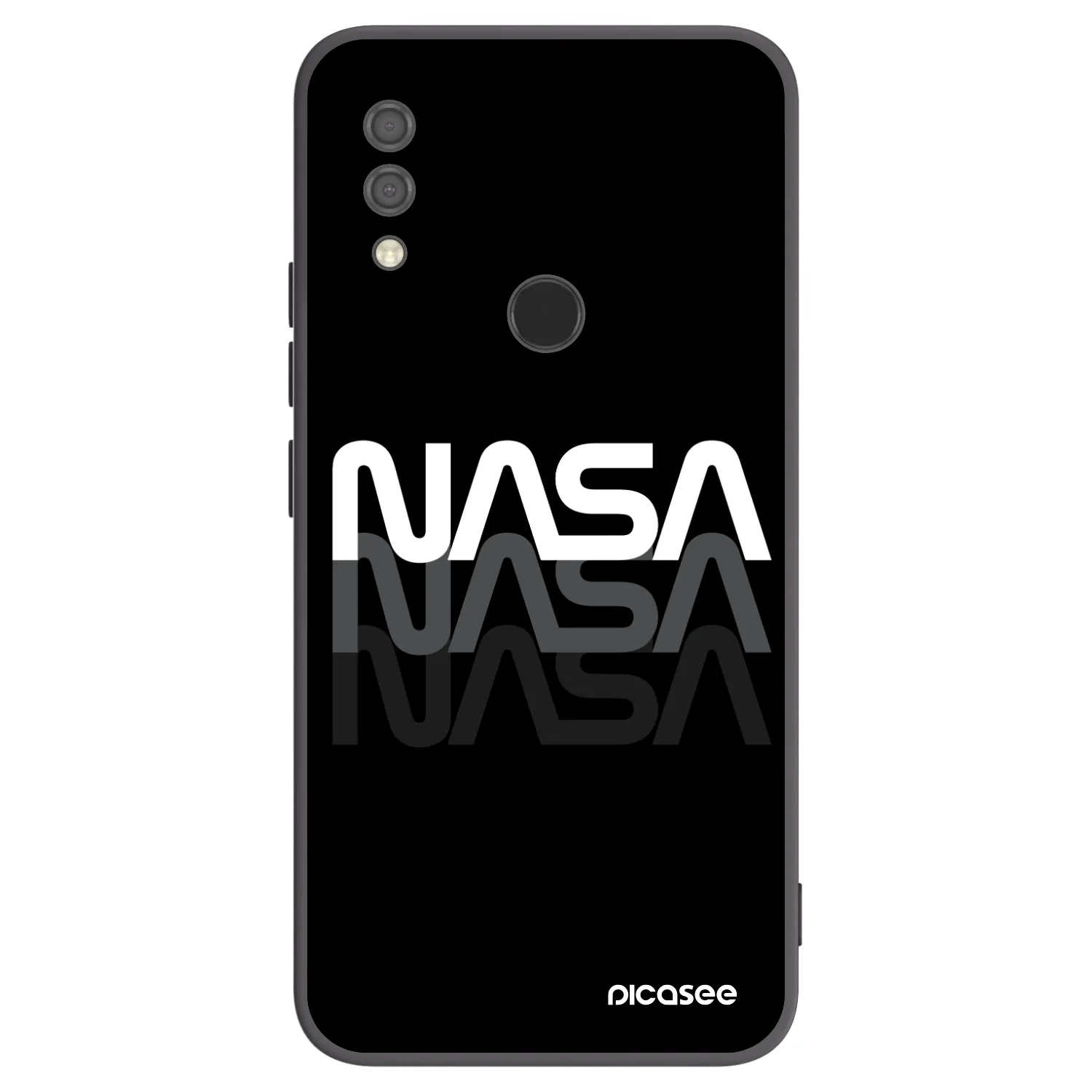 Picasee Μαύρη θήκη σιλικόνης για Xiaomi Redmi 7 - NASA Triple