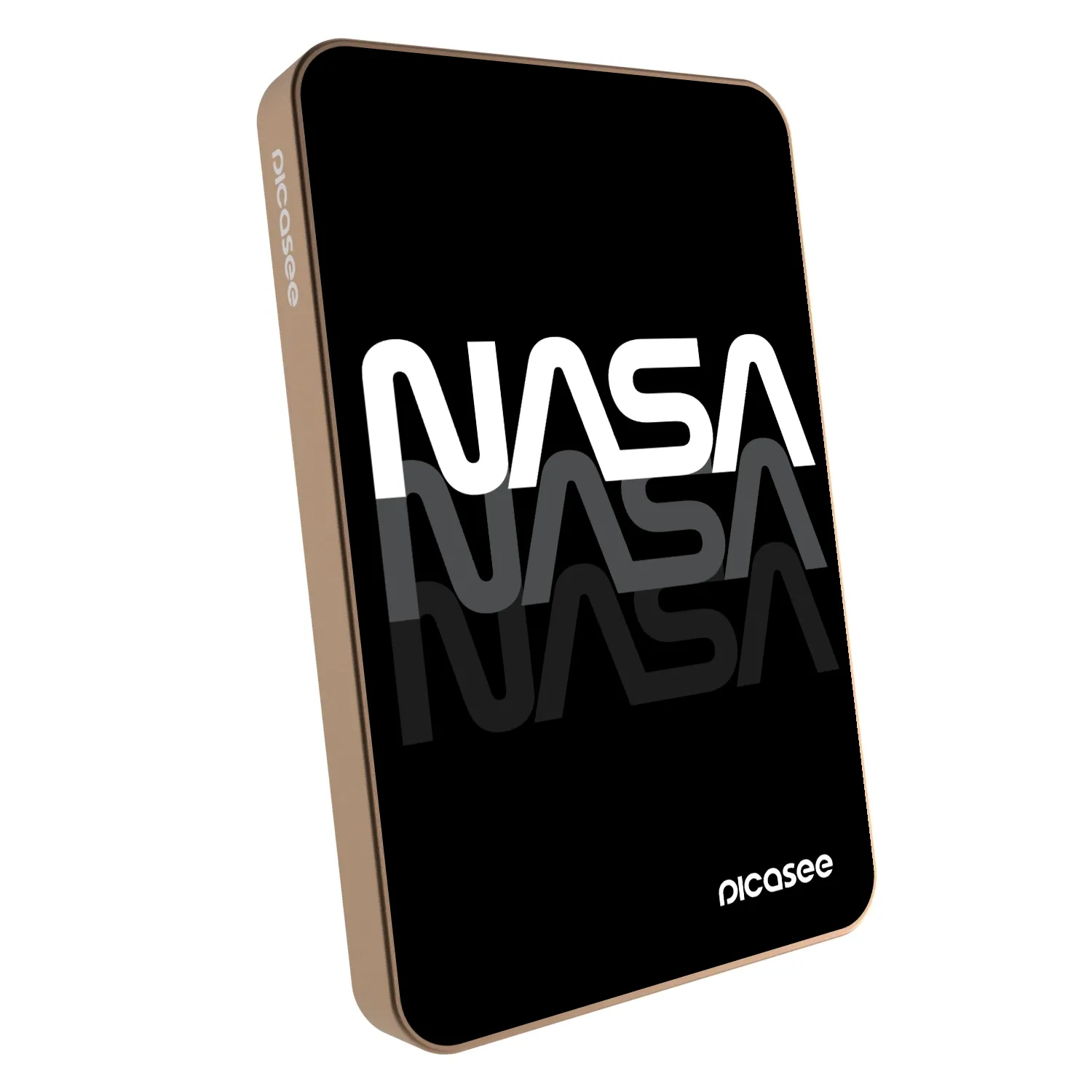 Picasee Powerbank με MagSafe 5 000 mAh Χρυσαφένιος - NASA Triple