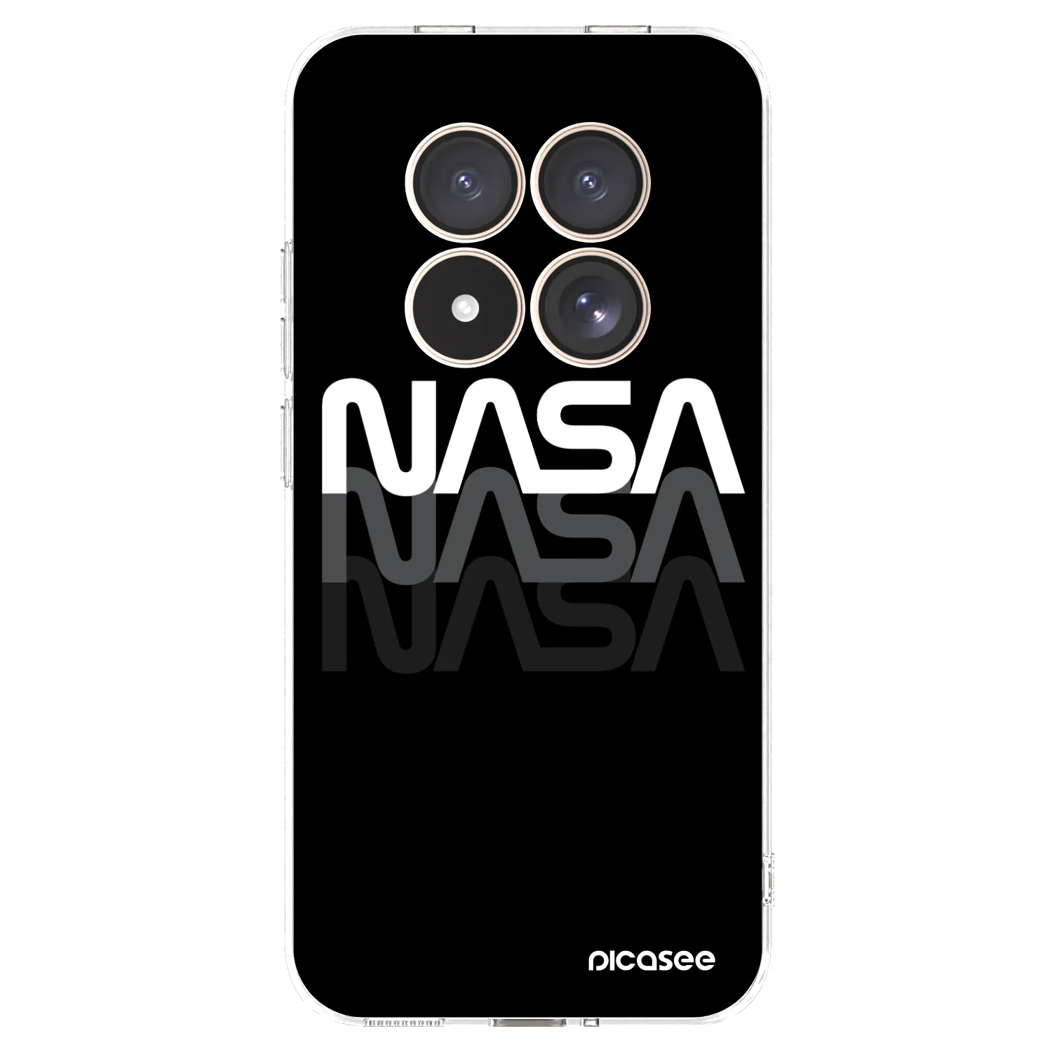 Picasee διαφανής θήκη σιλικόνης Xiaomi Redmi Note 15 Pro 4G - NASA Triple