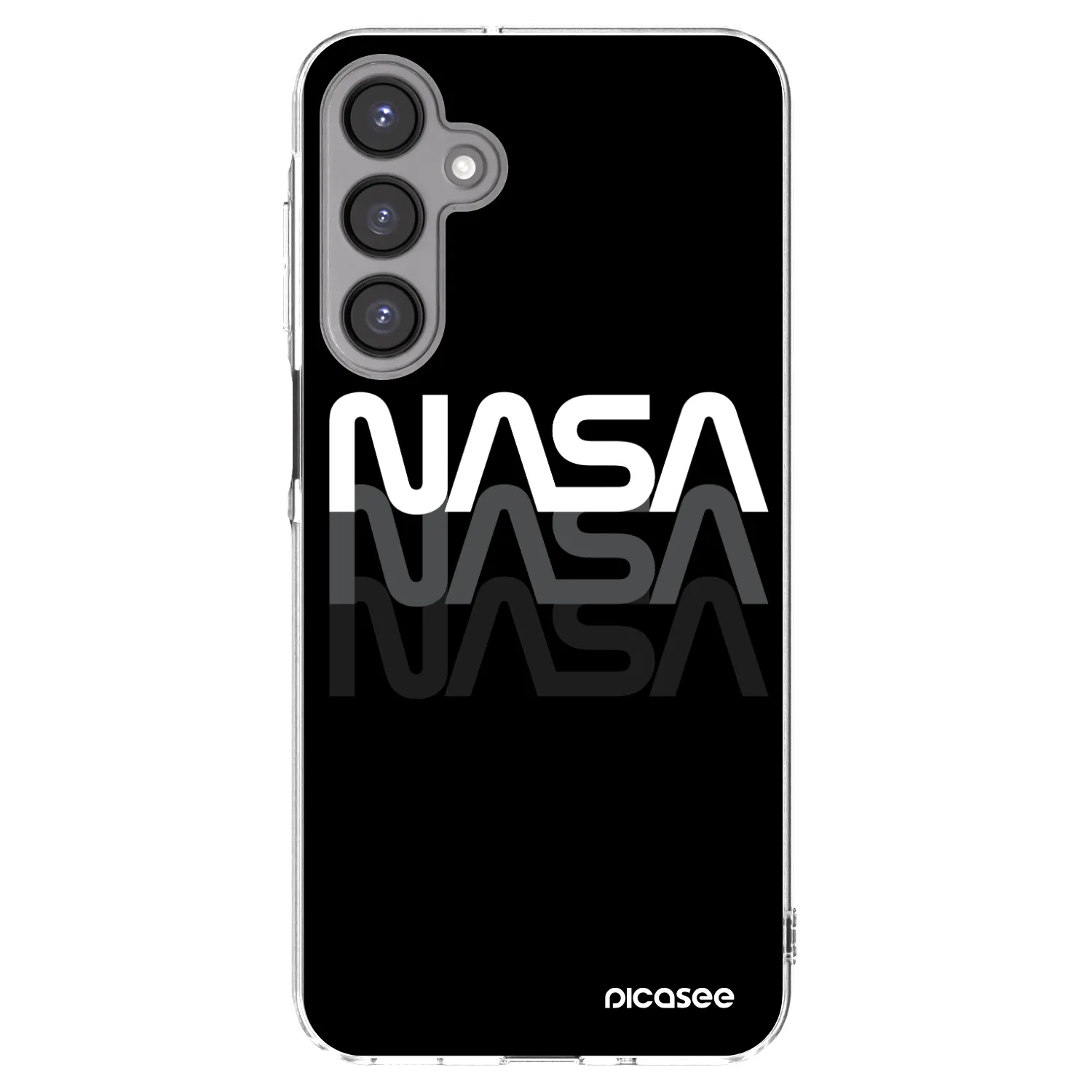 Picasee διαφανής θήκη σιλικόνης Samsung Galaxy A16 4G - NASA Triple