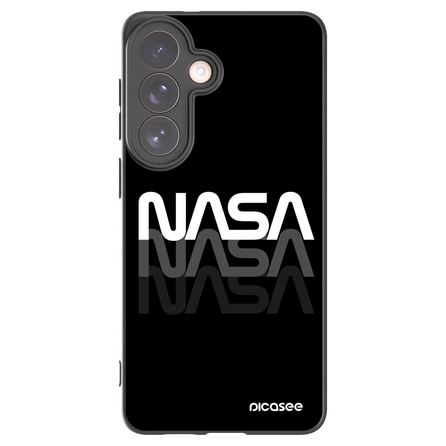 Picasee Μαύρη θήκη σιλικόνης για Samsung Galaxy S26+ - NASA Triple