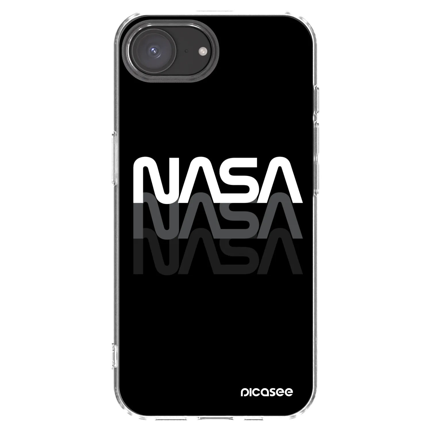 Picasee διαφανής θήκη σιλικόνης Apple iPhone 17e - NASA Triple