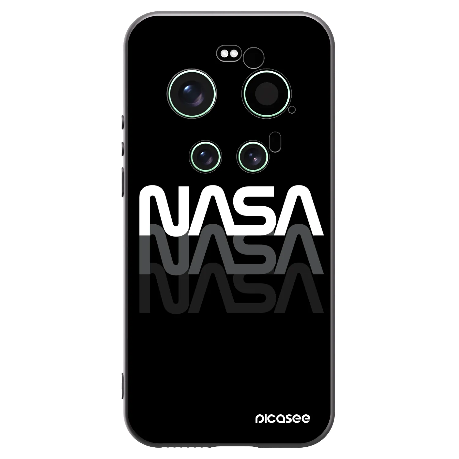 Picasee Μαύρη θήκη σιλικόνης για Xiaomi 17 Ultra - NASA Triple