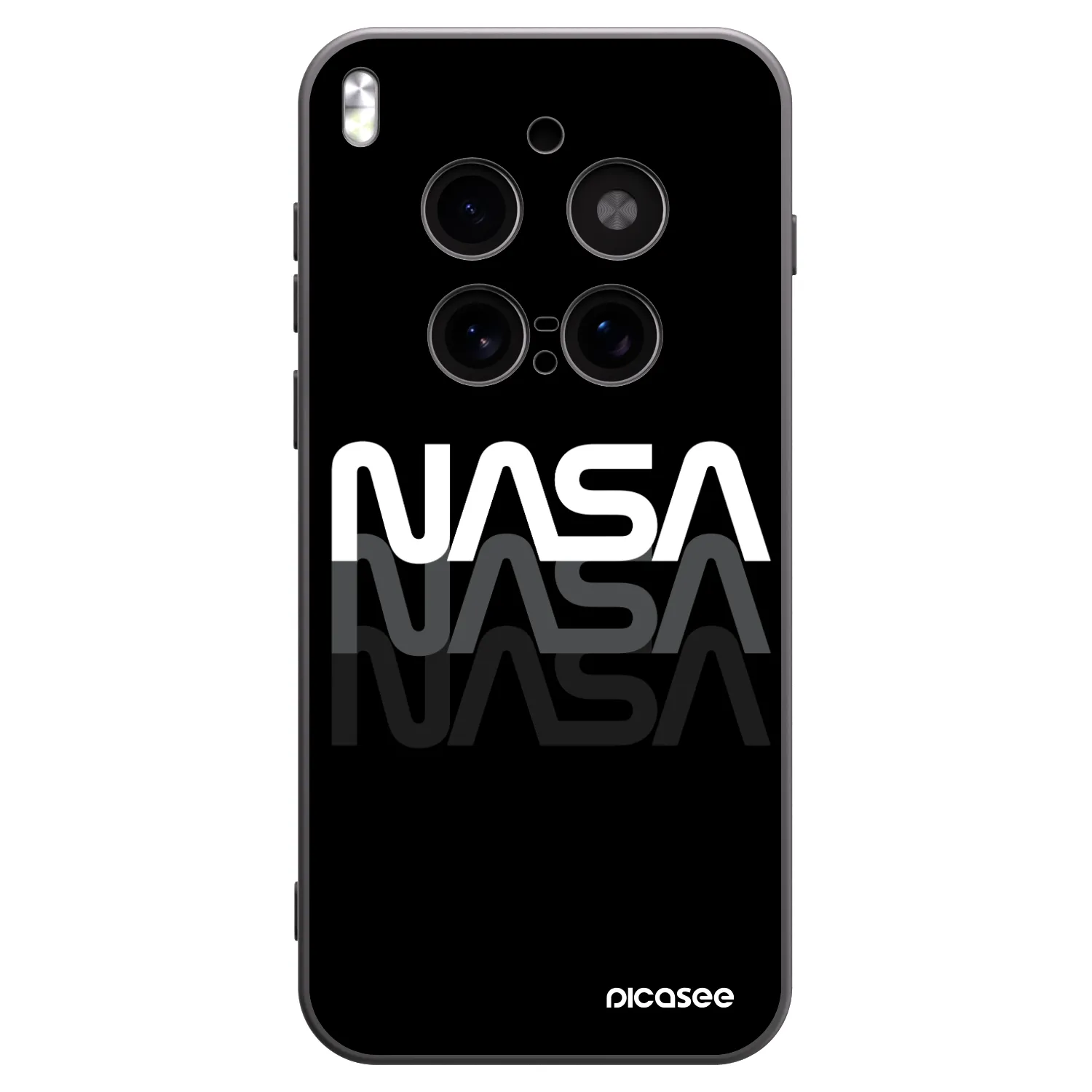 Picasee Μαύρη θήκη σιλικόνης για Vivo X300 Pro - NASA Triple