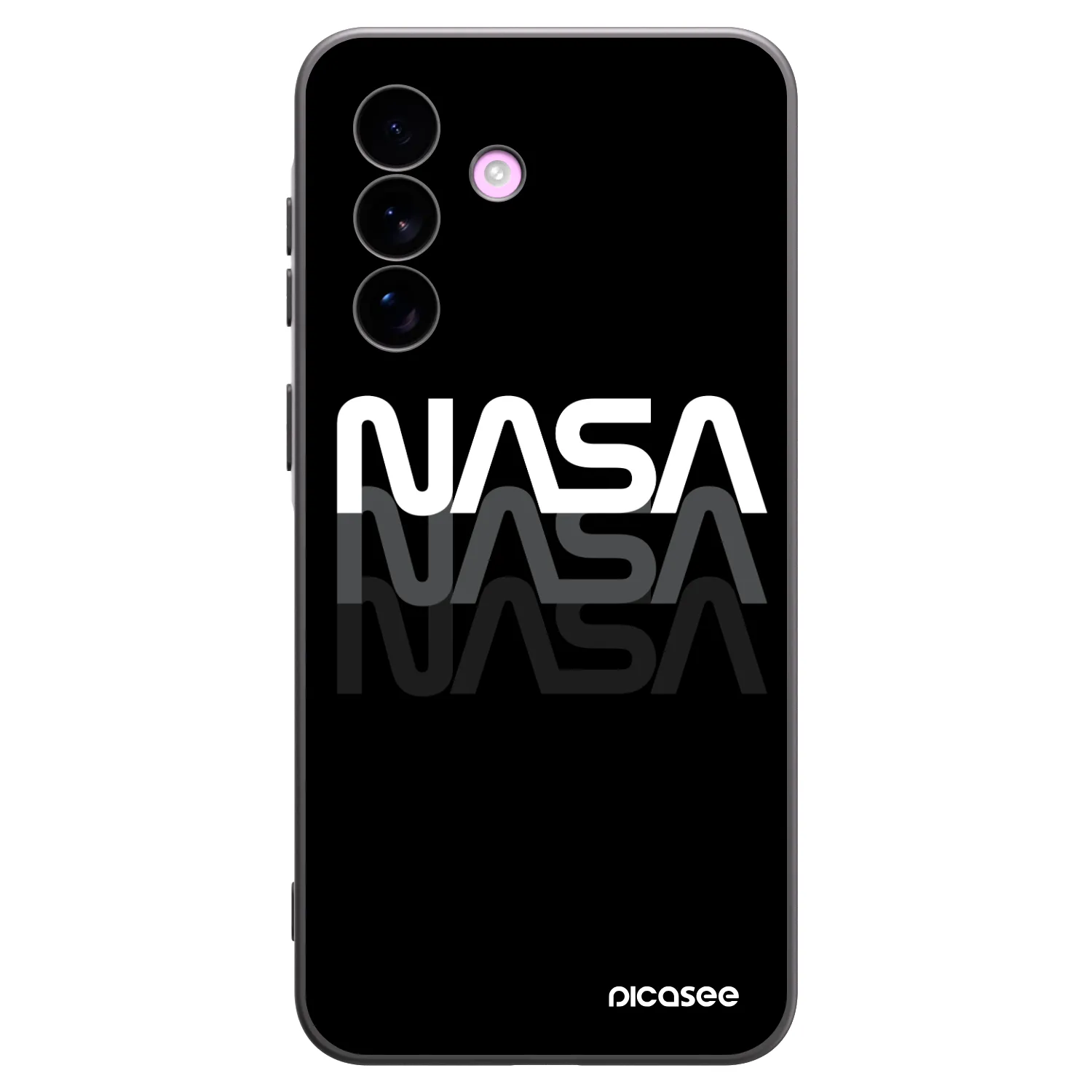 Picasee Μαύρη θήκη σιλικόνης για Samsung Galaxy A57 5G - NASA Triple