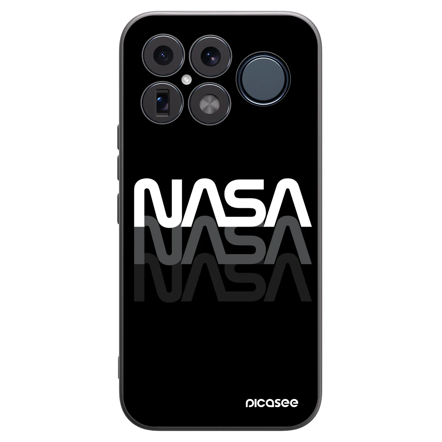 Picasee Μαύρη θήκη σιλικόνης για Xiaomi Poco F8 Ultra - NASA Triple