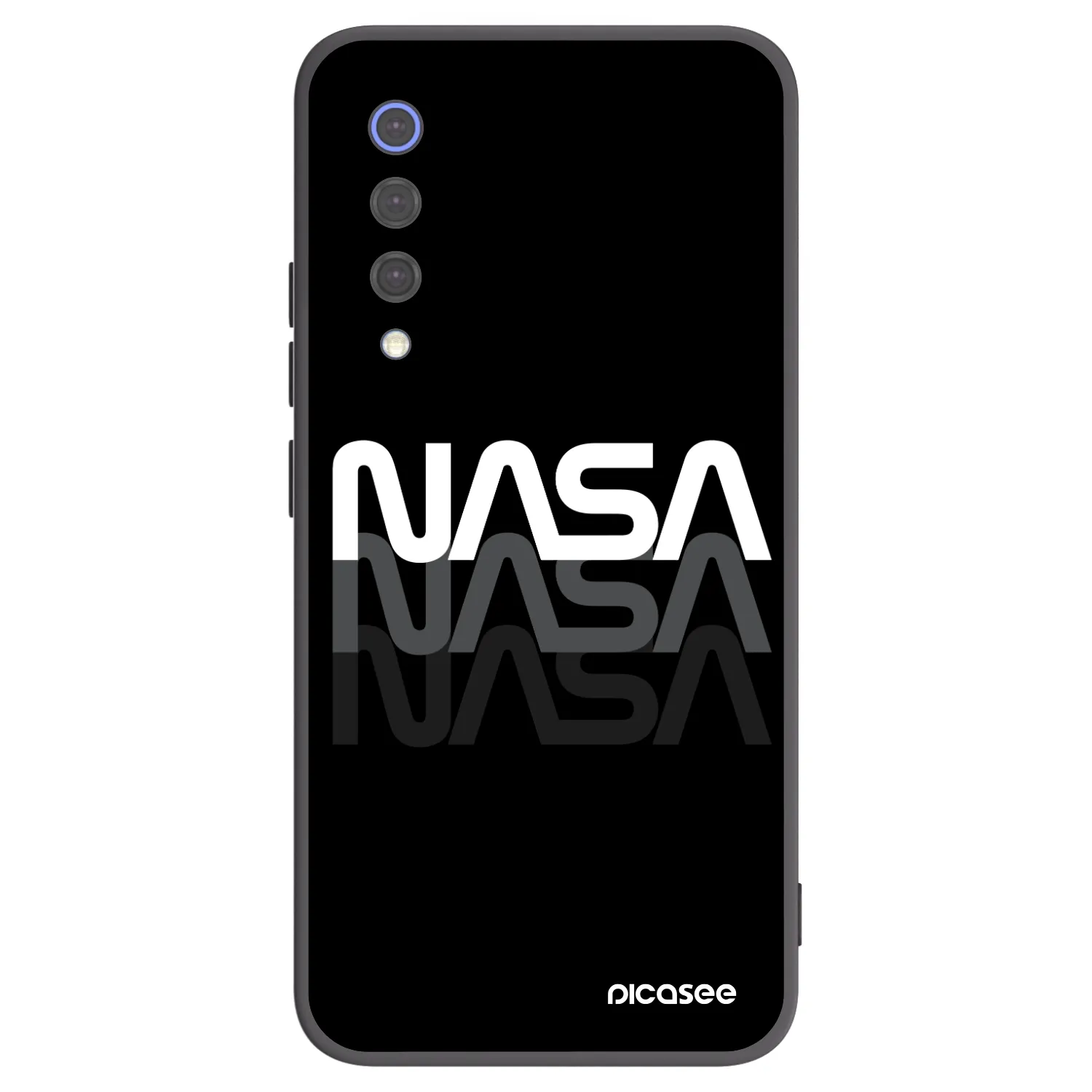 Picasee Μαύρη θήκη σιλικόνης για Xiaomi Mi 9 SE - NASA Triple