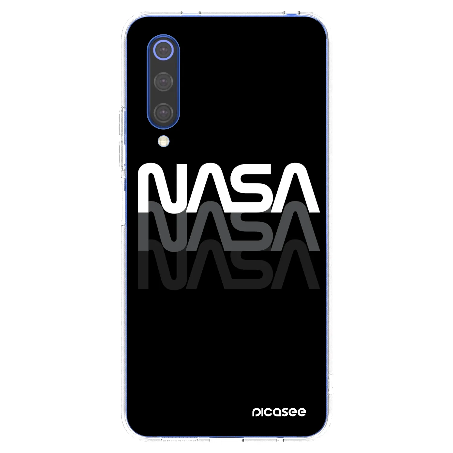 Picasee διαφανής θήκη σιλικόνης Xiaomi Mi 9 SE - NASA Triple