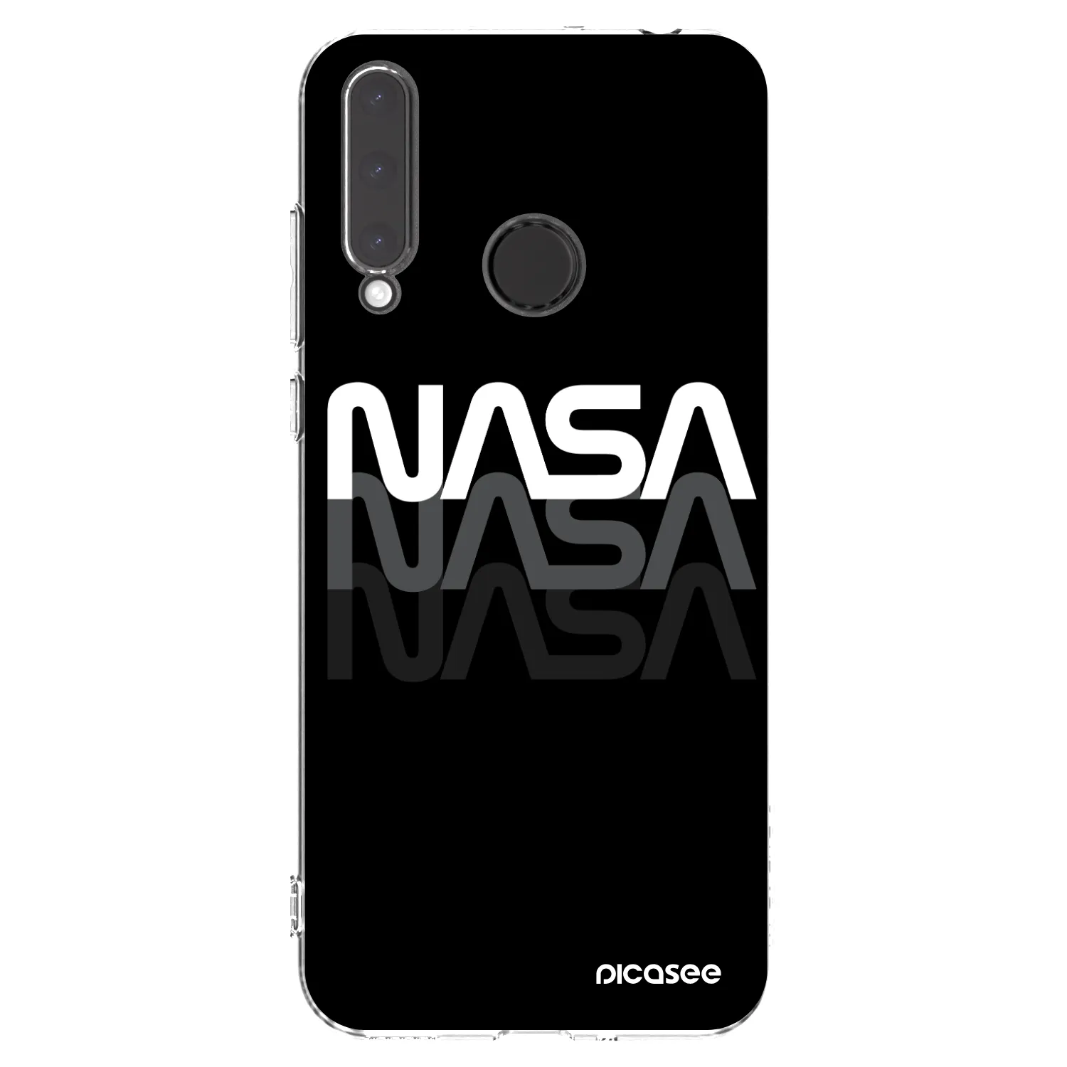 Picasee διαφανής θήκη σιλικόνης Honor 20 Lite - NASA Triple