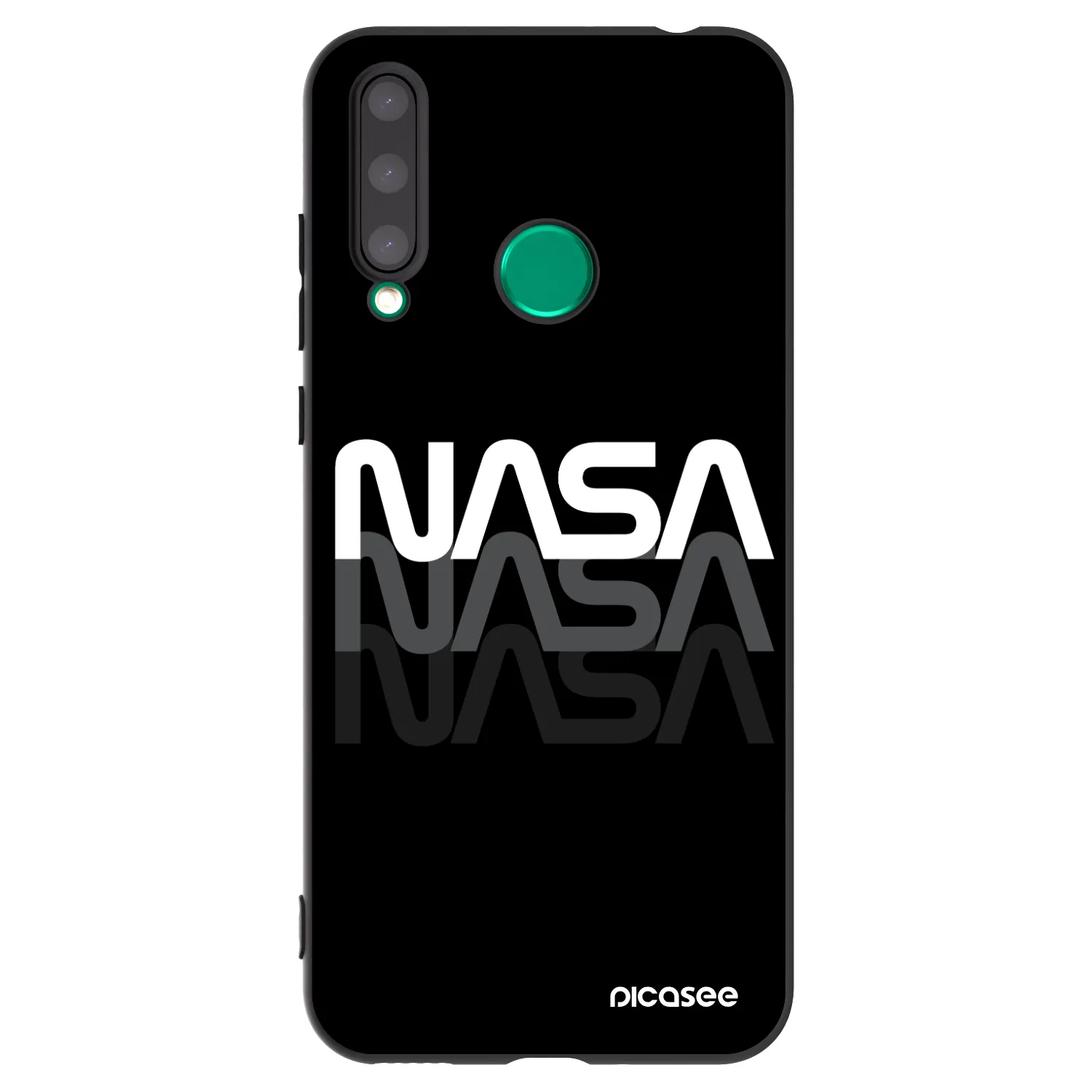 Picasee Μαύρη θήκη σιλικόνης για Honor 20 Lite - NASA Triple
