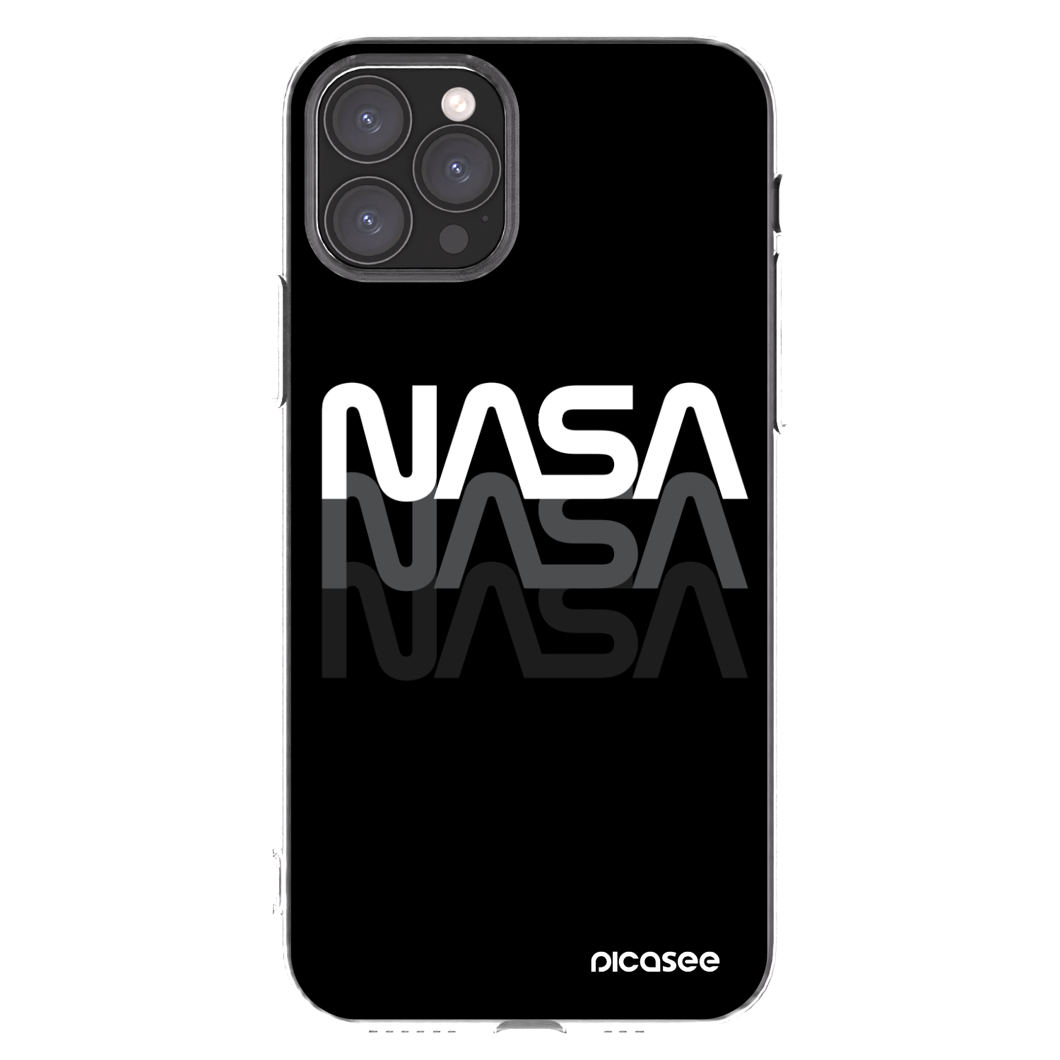 Picasee διαφανής θήκη σιλικόνης Apple iPhone 11 Pro - NASA Triple
