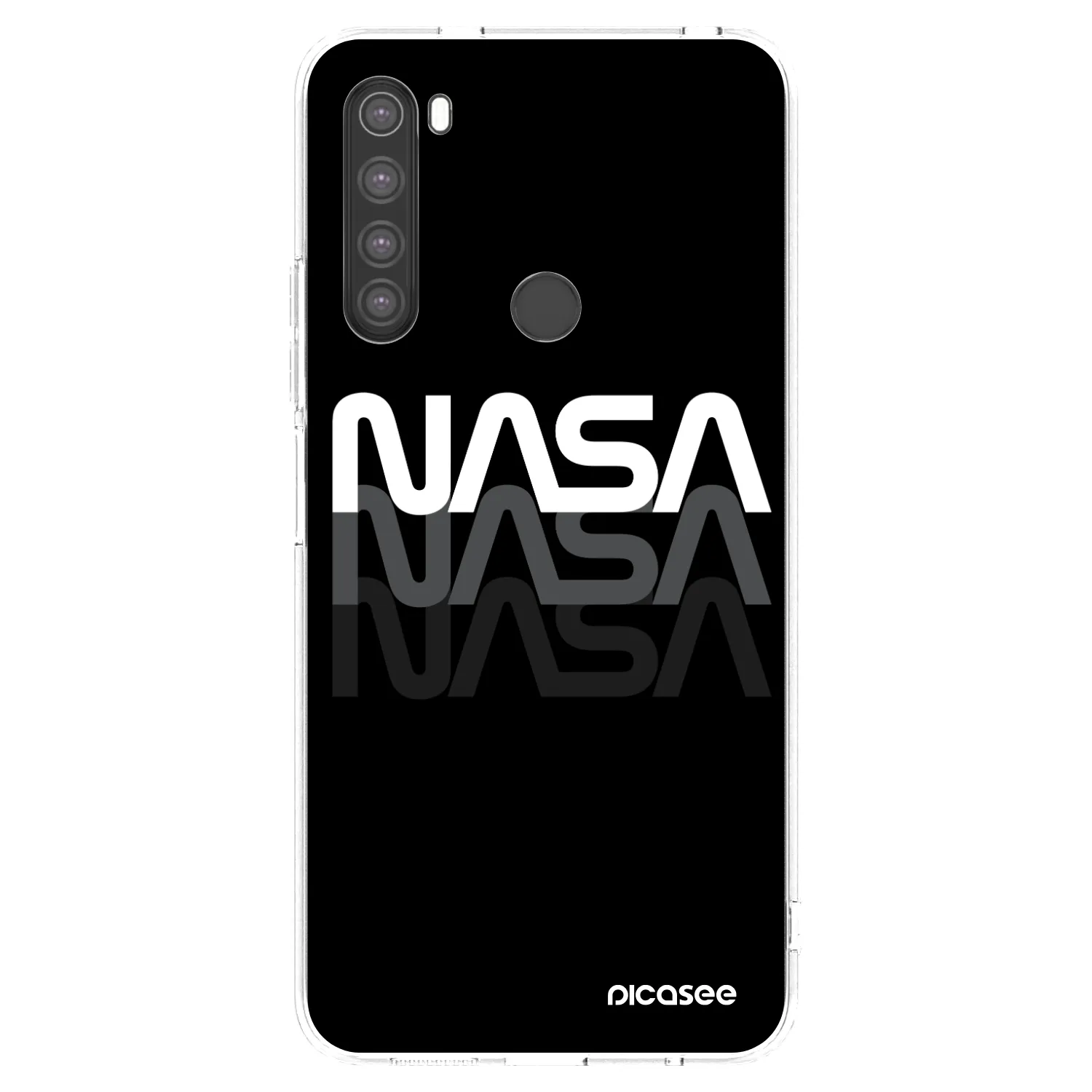 Picasee διαφανής θήκη σιλικόνης Xiaomi Redmi Note 8 - NASA Triple