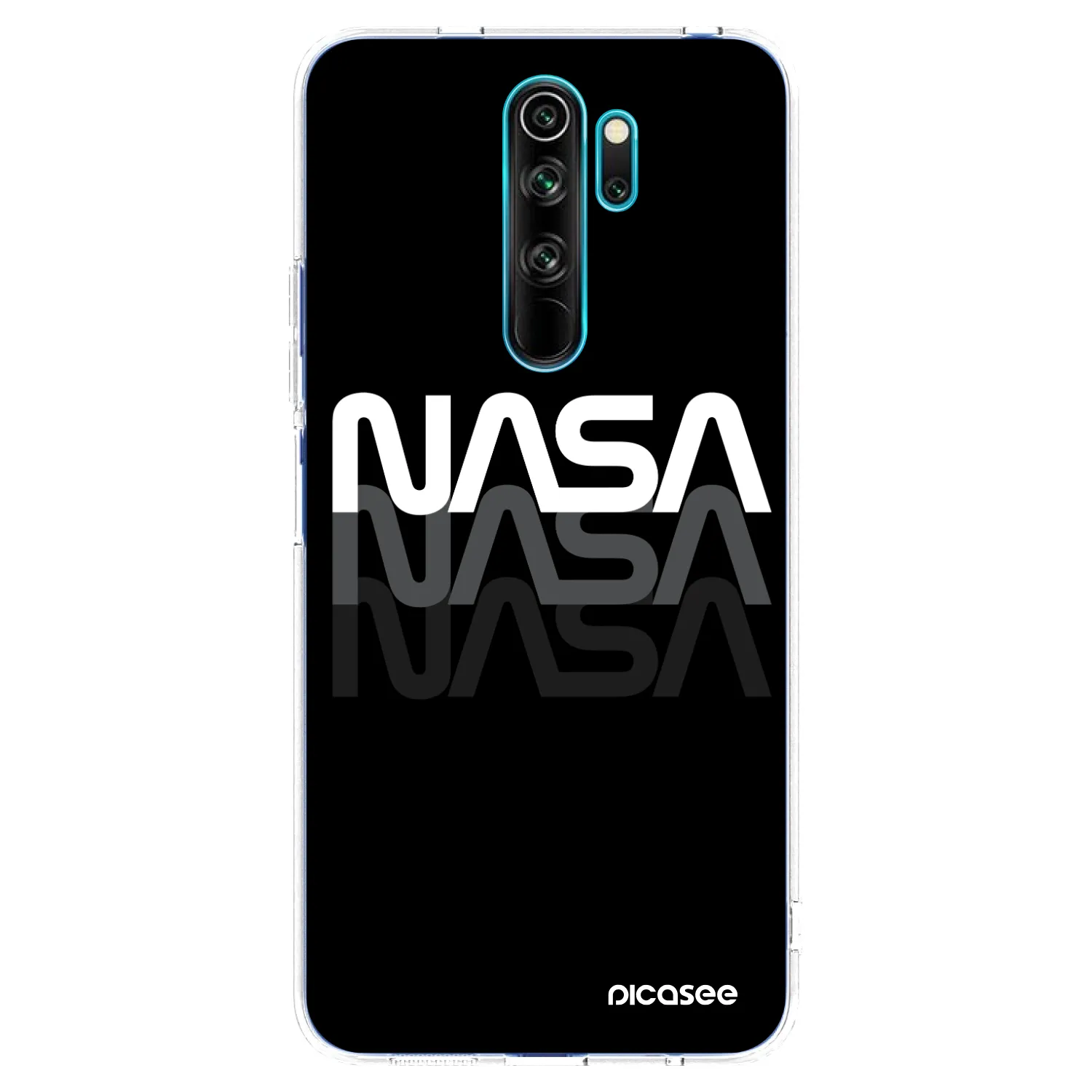 Picasee διαφανής θήκη σιλικόνης Xiaomi Redmi Note 8 Pro - NASA Triple