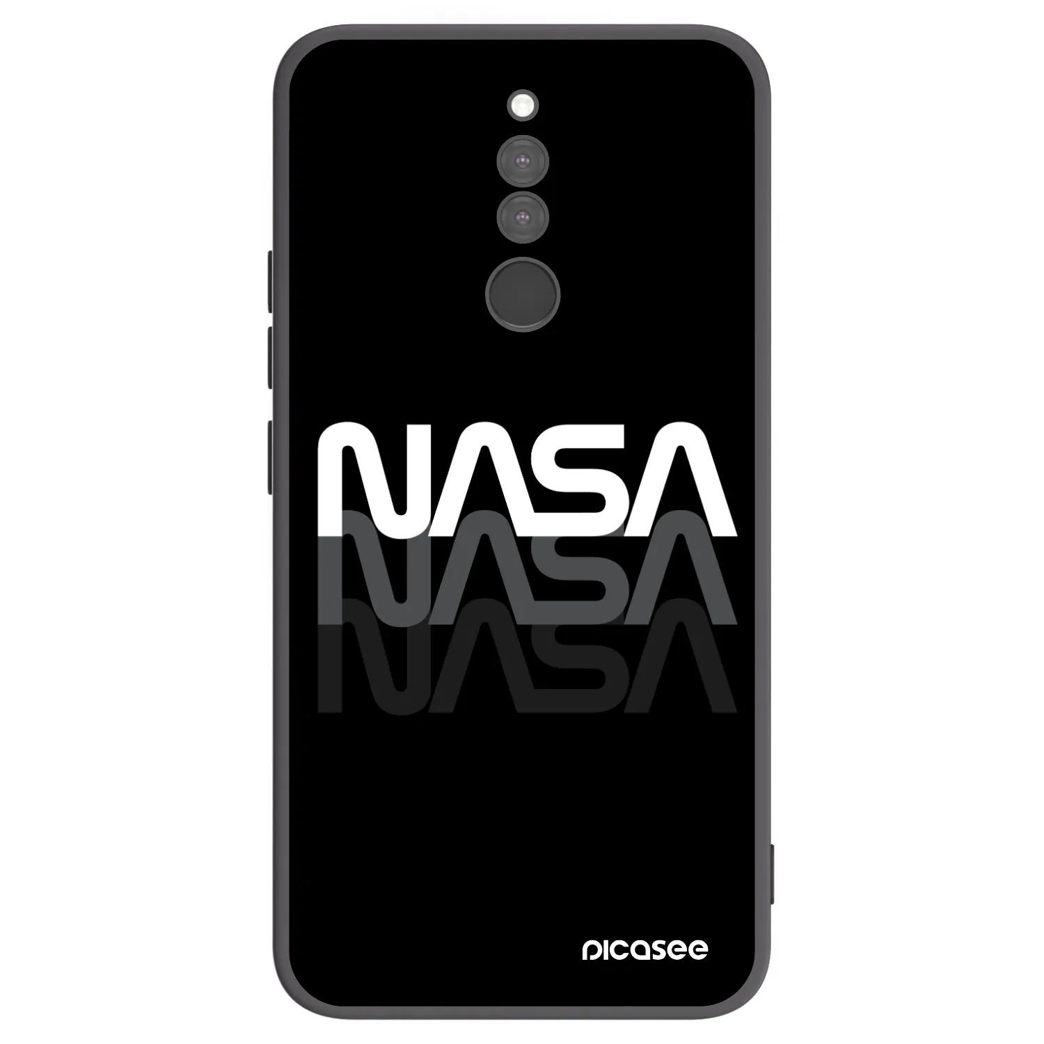 Picasee Μαύρη θήκη σιλικόνης για Xiaomi Redmi 8 - NASA Triple