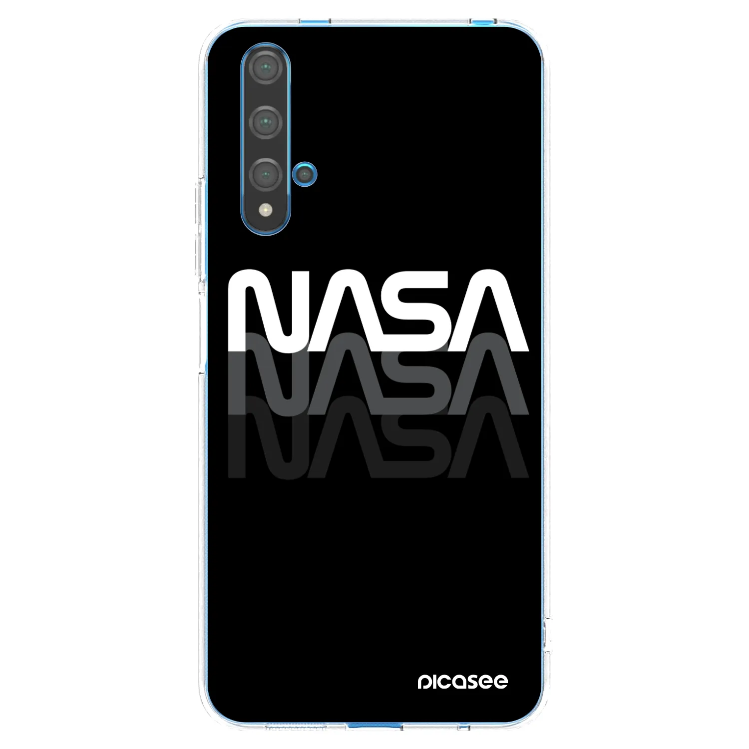 Picasee διαφανής θήκη σιλικόνης Huawei Nova 5T - NASA Triple