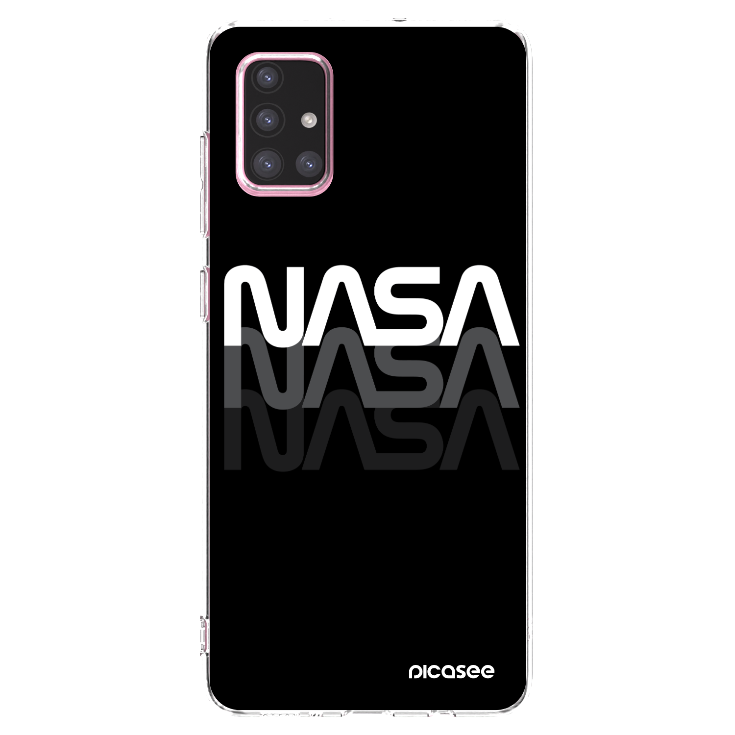 Picasee διαφανής θήκη σιλικόνης Samsung Galaxy A71 A715F - NASA Triple