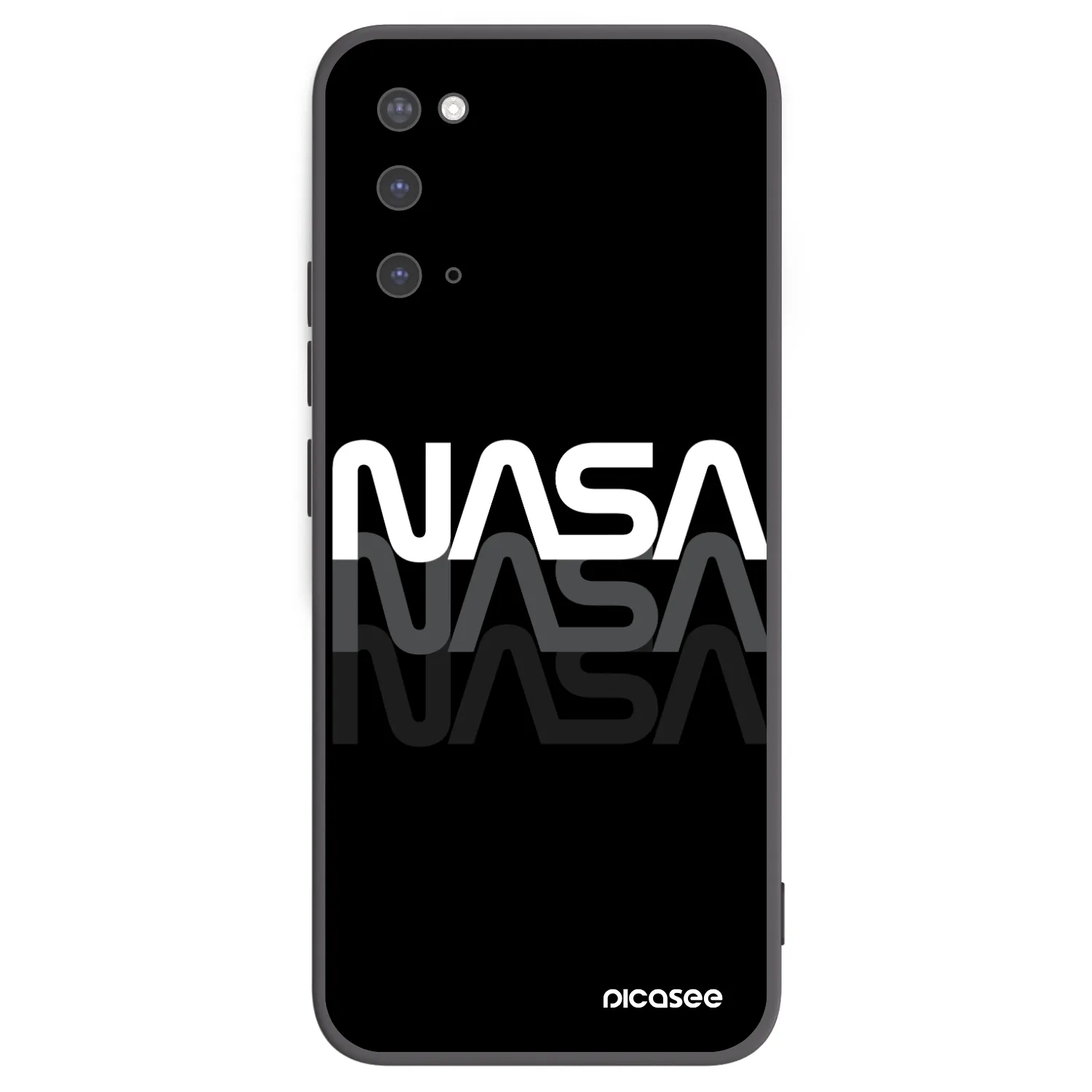 Picasee Μαύρη θήκη σιλικόνης για Samsung Galaxy S20 G980F - NASA Triple