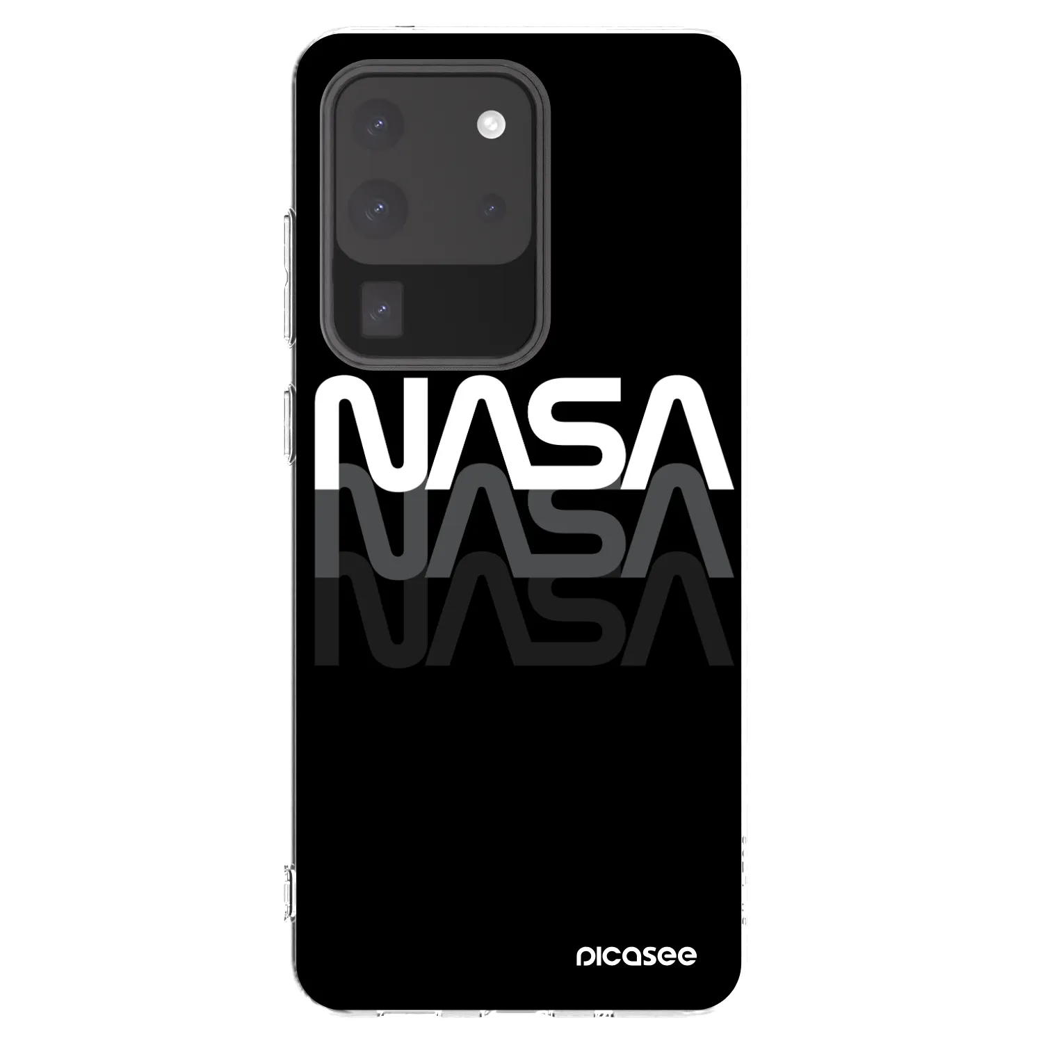 Picasee διαφανής θήκη σιλικόνης Samsung Galaxy S20 Ultra 5G G988F - NASA Triple