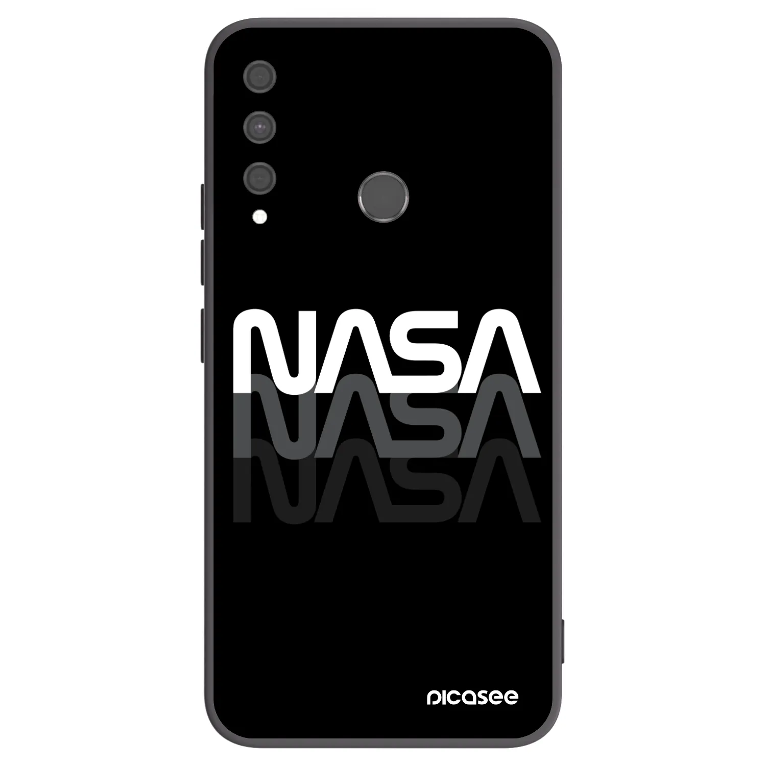 Picasee Μαύρη θήκη σιλικόνης για Huawei P40 Lite E - NASA Triple