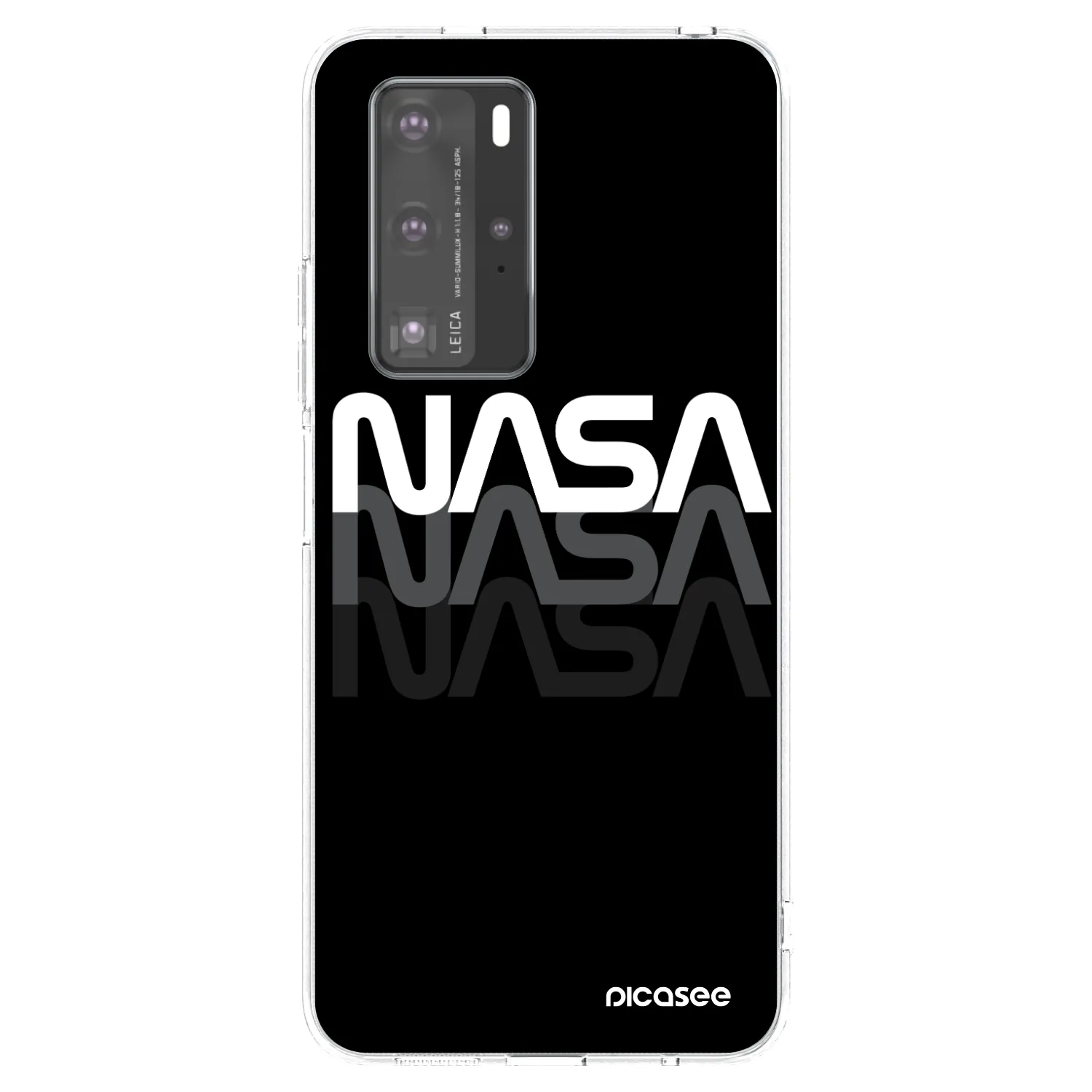 Picasee διαφανής θήκη σιλικόνης Huawei P40 Pro - NASA Triple