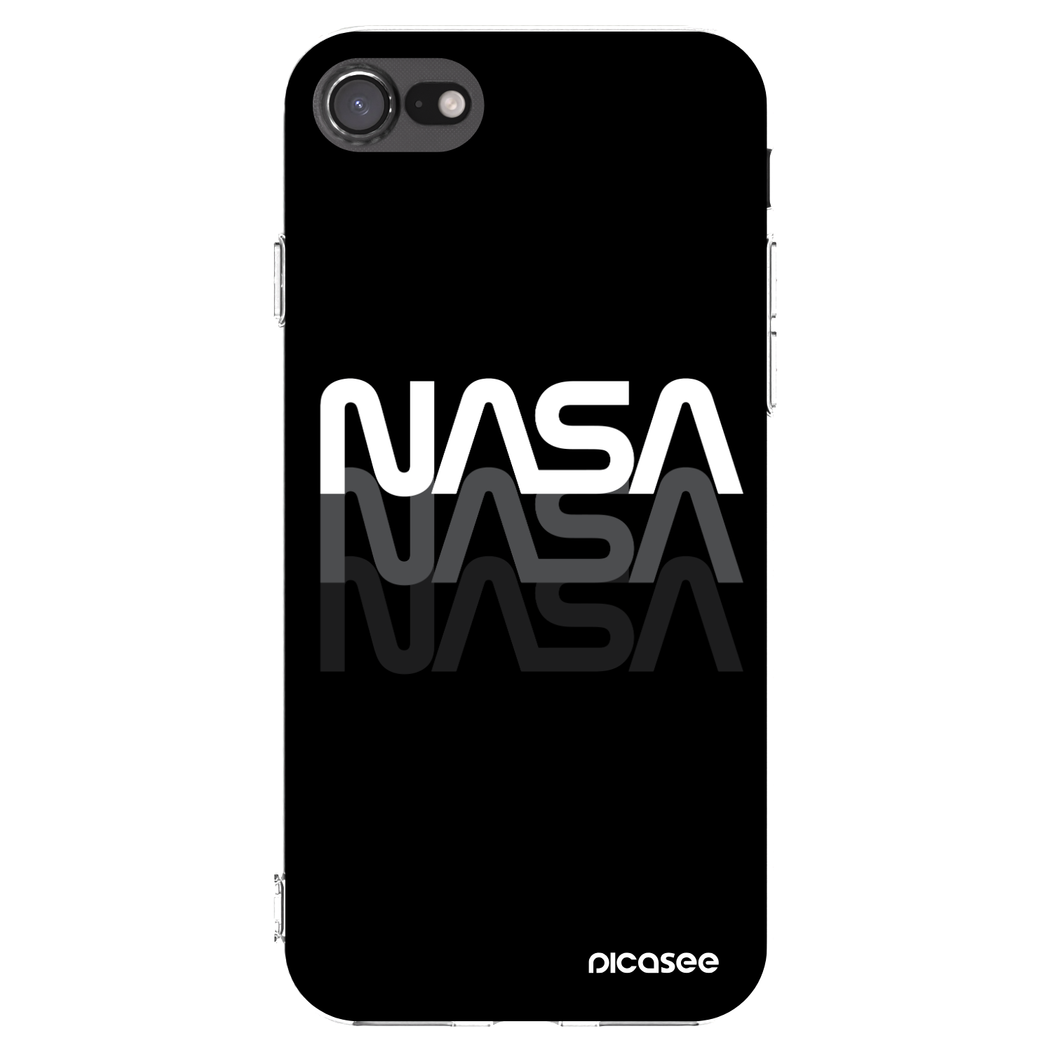 Picasee διαφανής θήκη σιλικόνης Apple iPhone SE 2020 - NASA Triple