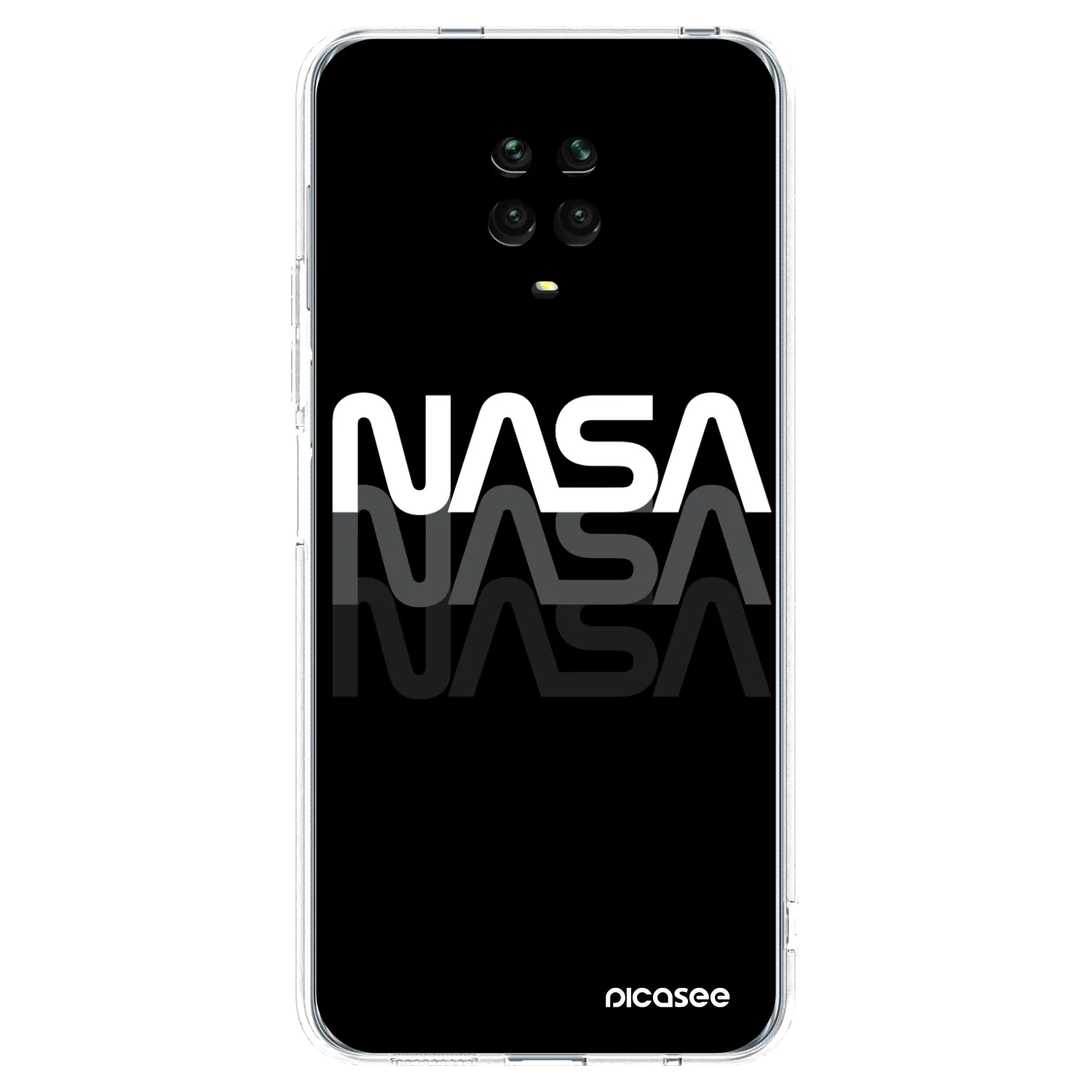 Picasee διαφανής θήκη σιλικόνης Xiaomi Redmi Note 9 Pro - NASA Triple